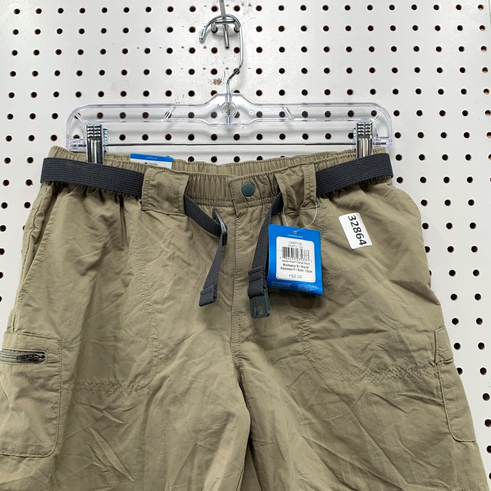 Vintage VINTAGE Columbia Hiking Shorts Women’s Small Beige Outdoor Cargo Belted 90s NWT Size 28" / US 6 / IT 42 - 2 Thumbnail