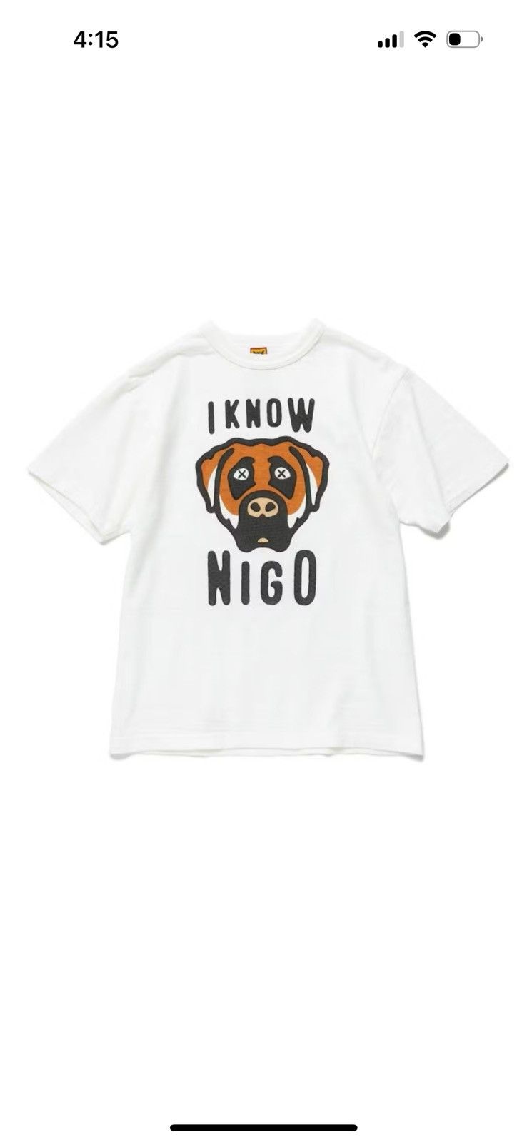 HUMAN MADE / KAWS「I KNOW NIGO」T-SHIRT HUMAN MADE x KAWS I Know Nigo T-Shirt L - XXL ＆ Key Ring #2