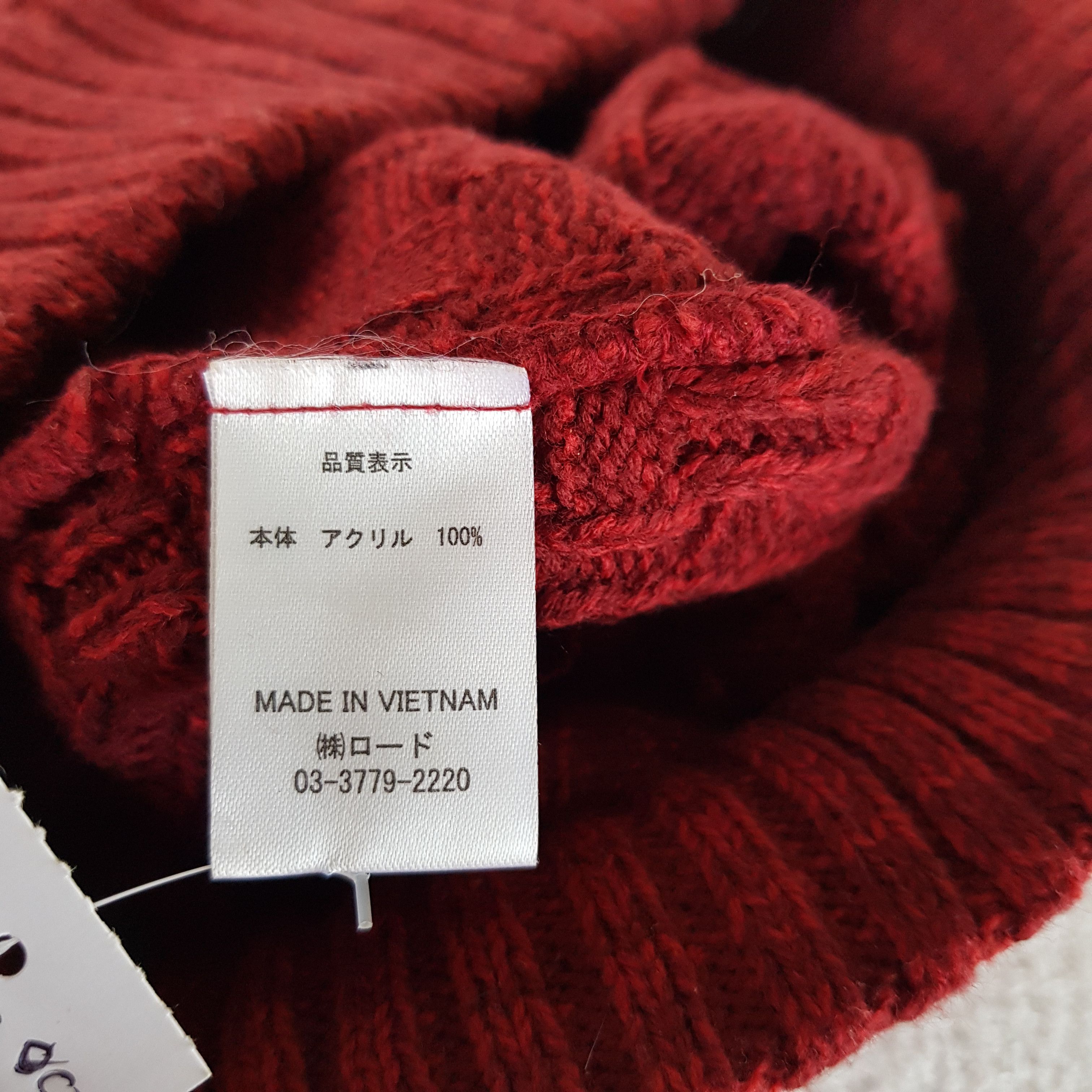Japanese Brand Vintage Cable Knit Beanie Y2K Crochet Slouchy Snow Caps Hats Size ONE SIZE - 8 Thumbnail