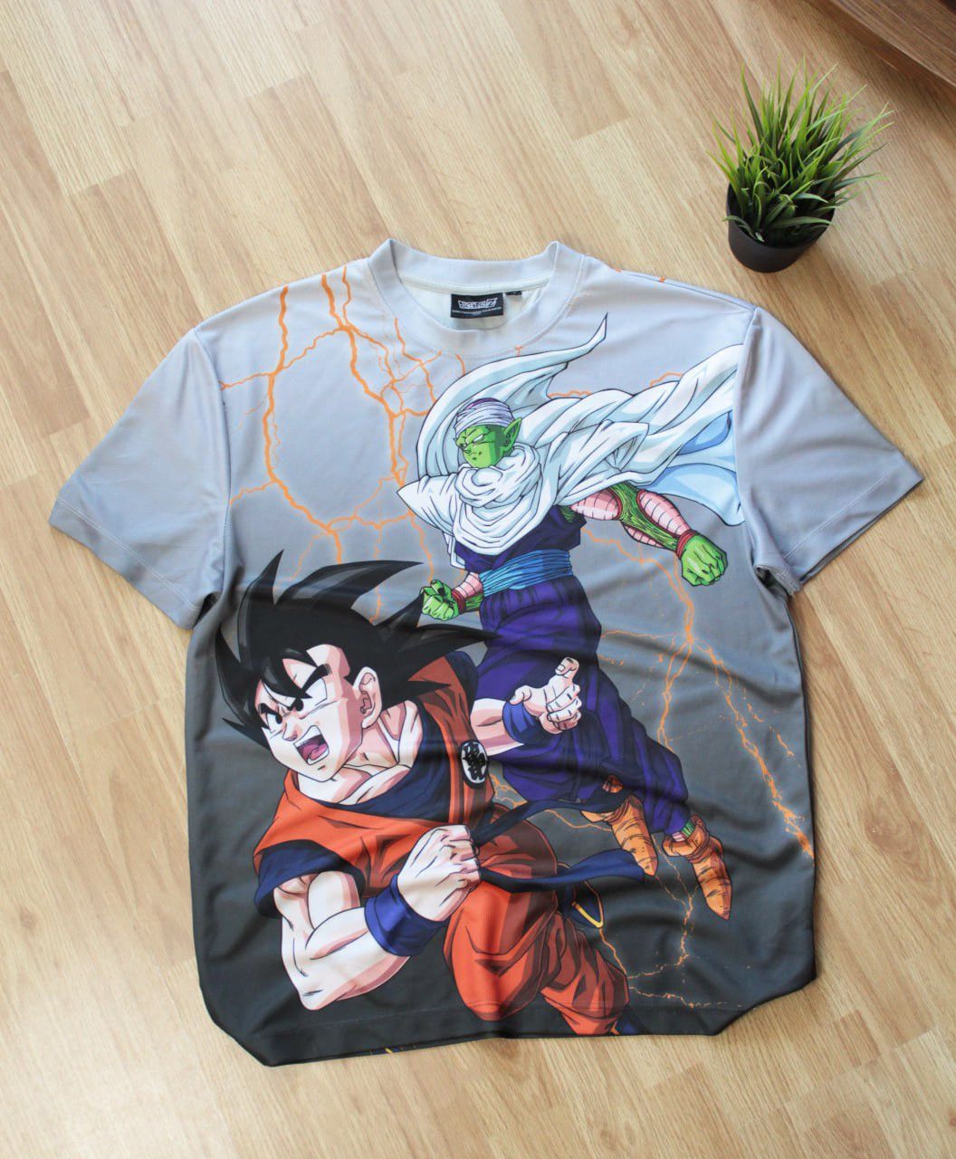 Anime × Cartoon Network 🔥 Vintage Dragon Ball Z Overprint Tee Japan Anime Y2K Rare Size US M / EU 48-50 / 2 - 1 Thumbnail