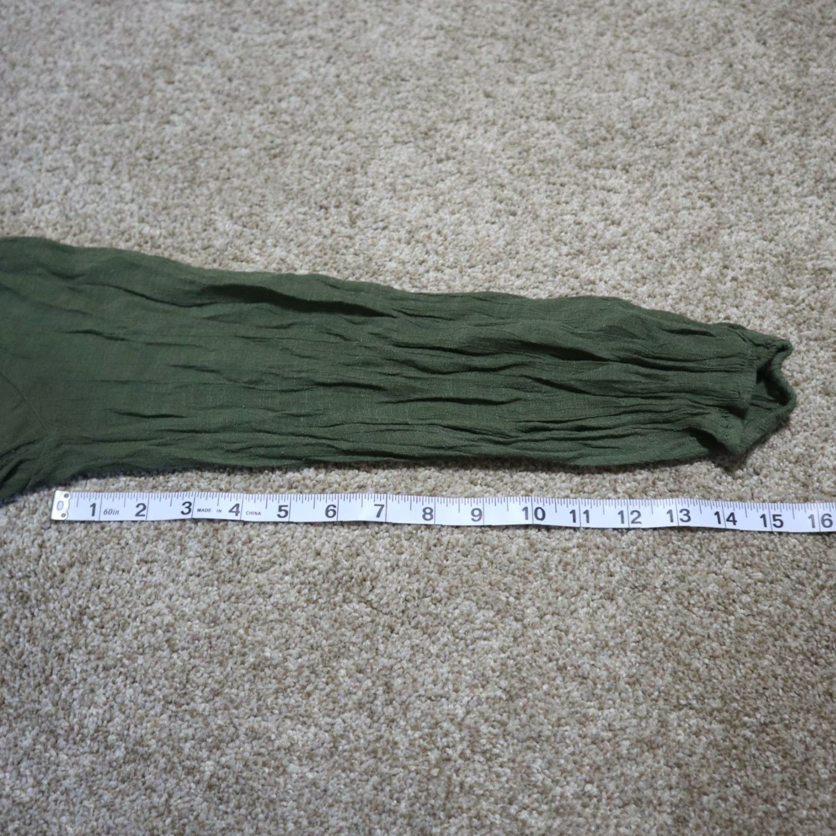 Vintage John Paul Richard Shirt Women L Green Floral Blouse Short Sleeve Pullover V-Neck Draw String Sleeves Size L / US 10 / IT 46 - 7 Thumbnail