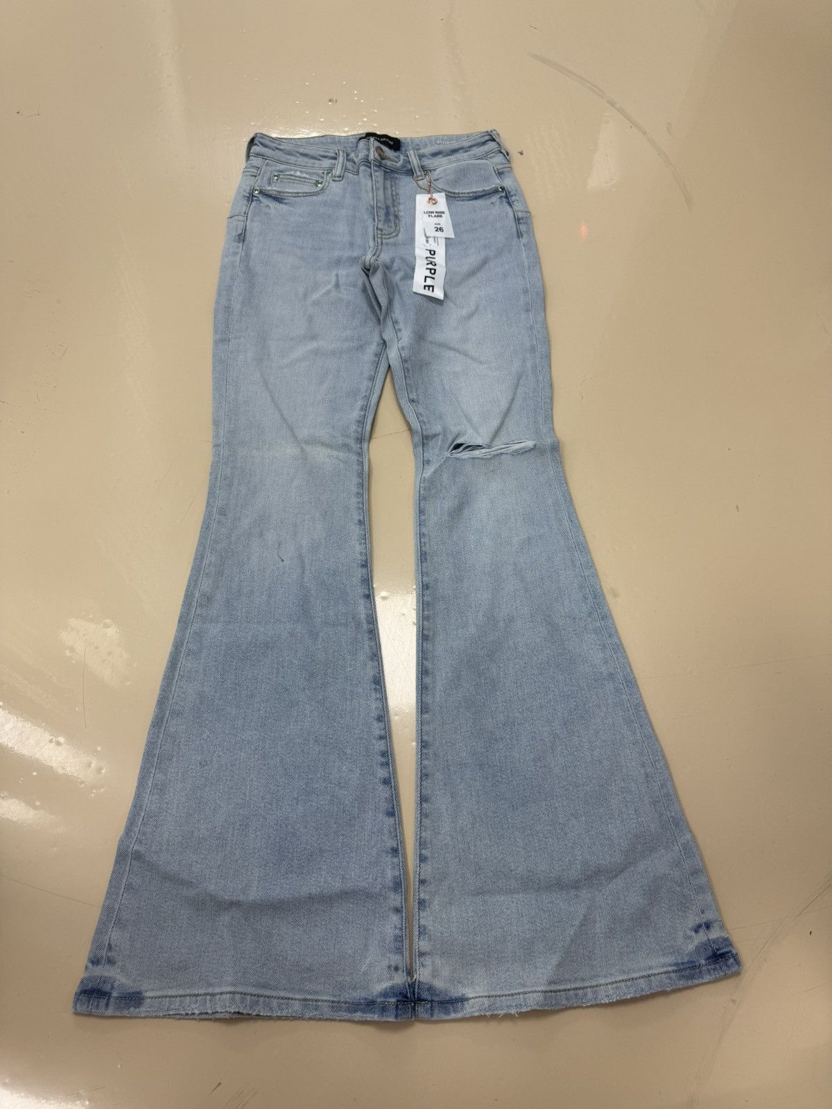 Other Purple Brand Flare Sun Fade Jeans Size 26" / US 2 / IT 38 - 1 Thumbnail