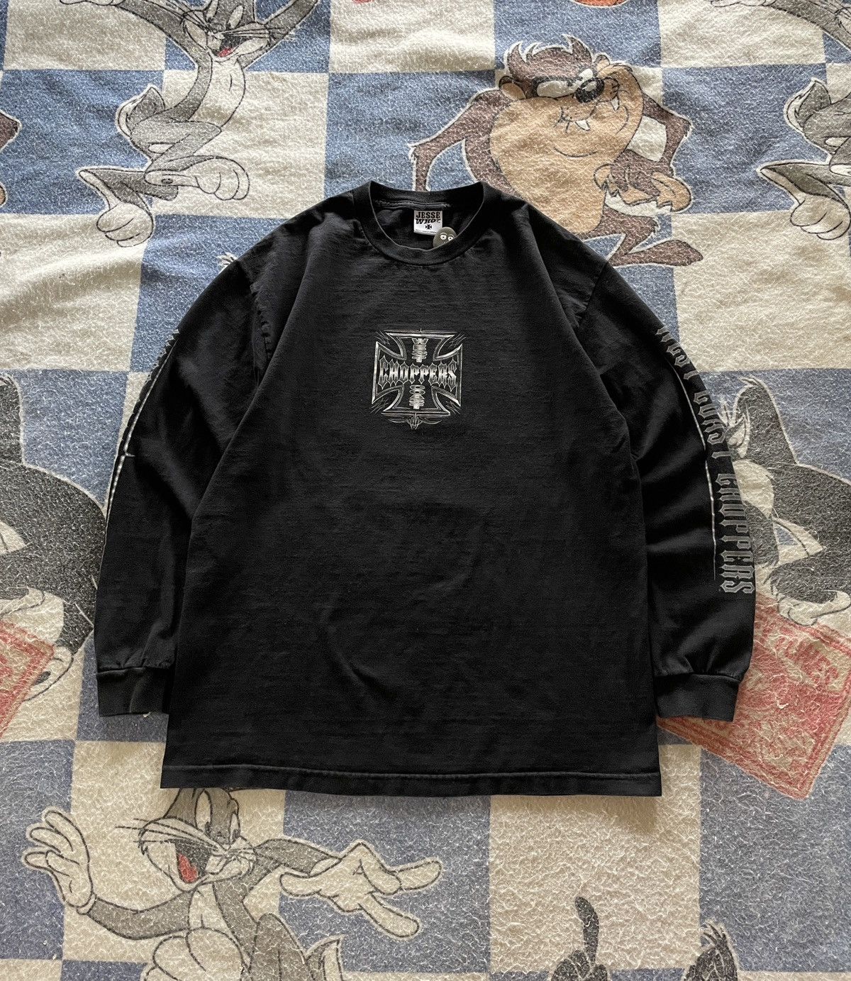 Image of Vintage West Coast Choppers Long Sleeve Tee in Black, Men's (Size Large)