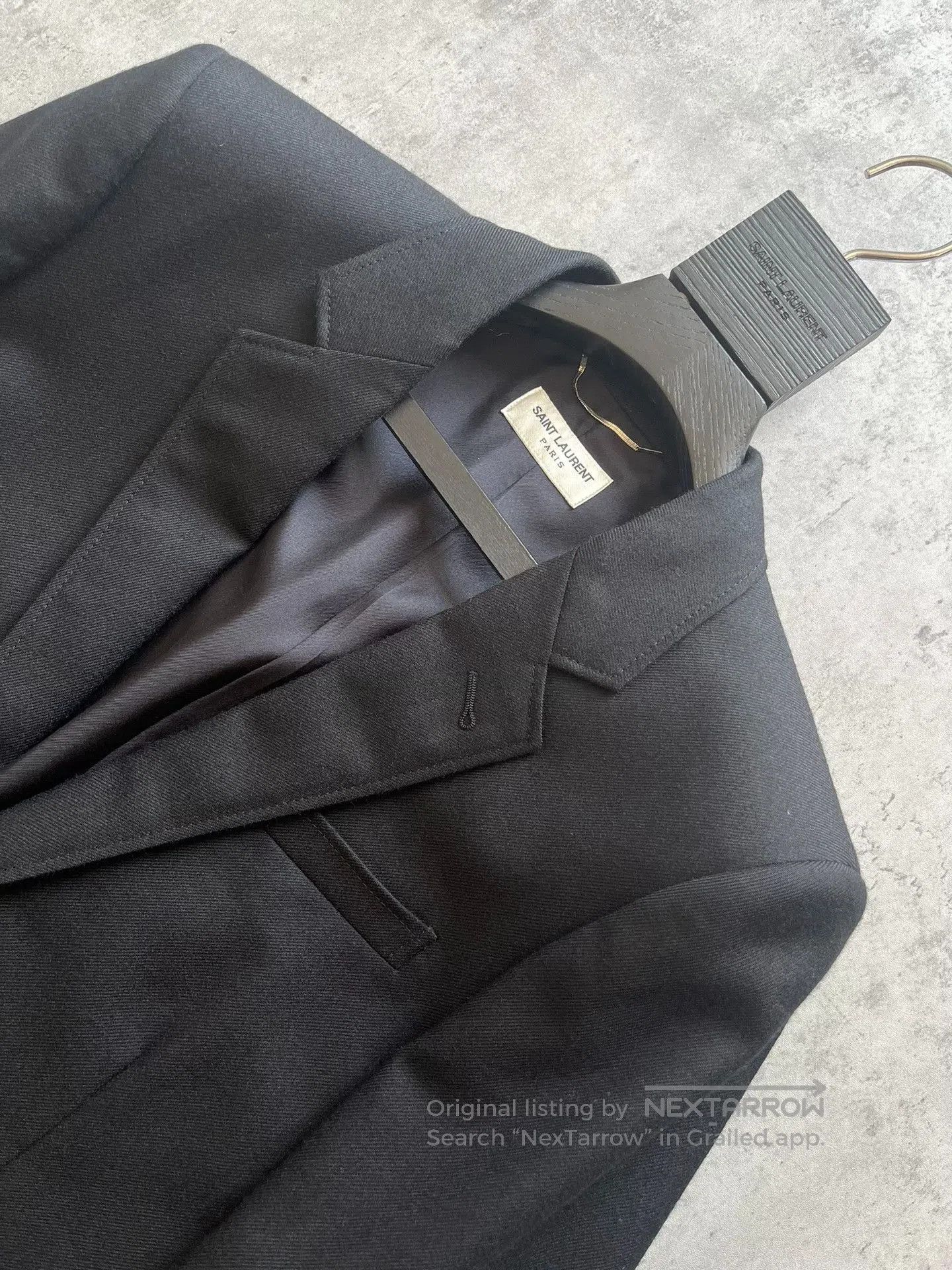 Saint Laurent Paris Saint Laurent Black Wool Slim Blazer. Size US M / EU 48-50 / 2 - 2 Thumbnail