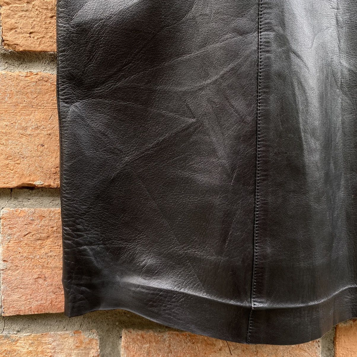 Loewe Loewe Black Leather Skirt with Side Zipper Size 30" / US 8 / IT 44 - 9 Thumbnail
