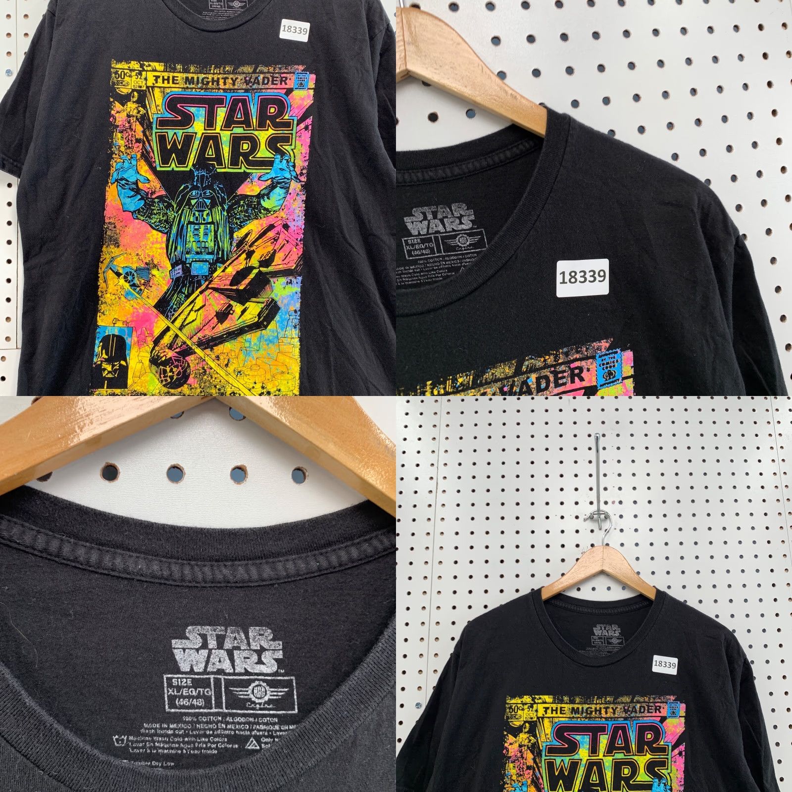 Star Wars Star Wars The Might Darth Vader Comic Shirt Black Colorful Graphic Adult L Mens Size US L / EU 52-54 / 3 - 8 Thumbnail