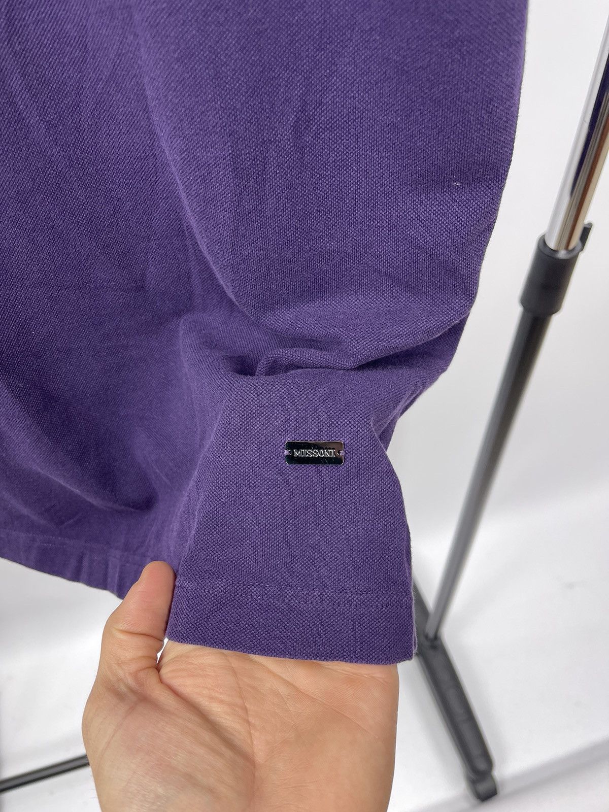 Missoni Mission Polo Shirt Size M Purple Logo Size US M / EU 48-50 / 2 - 5 Thumbnail