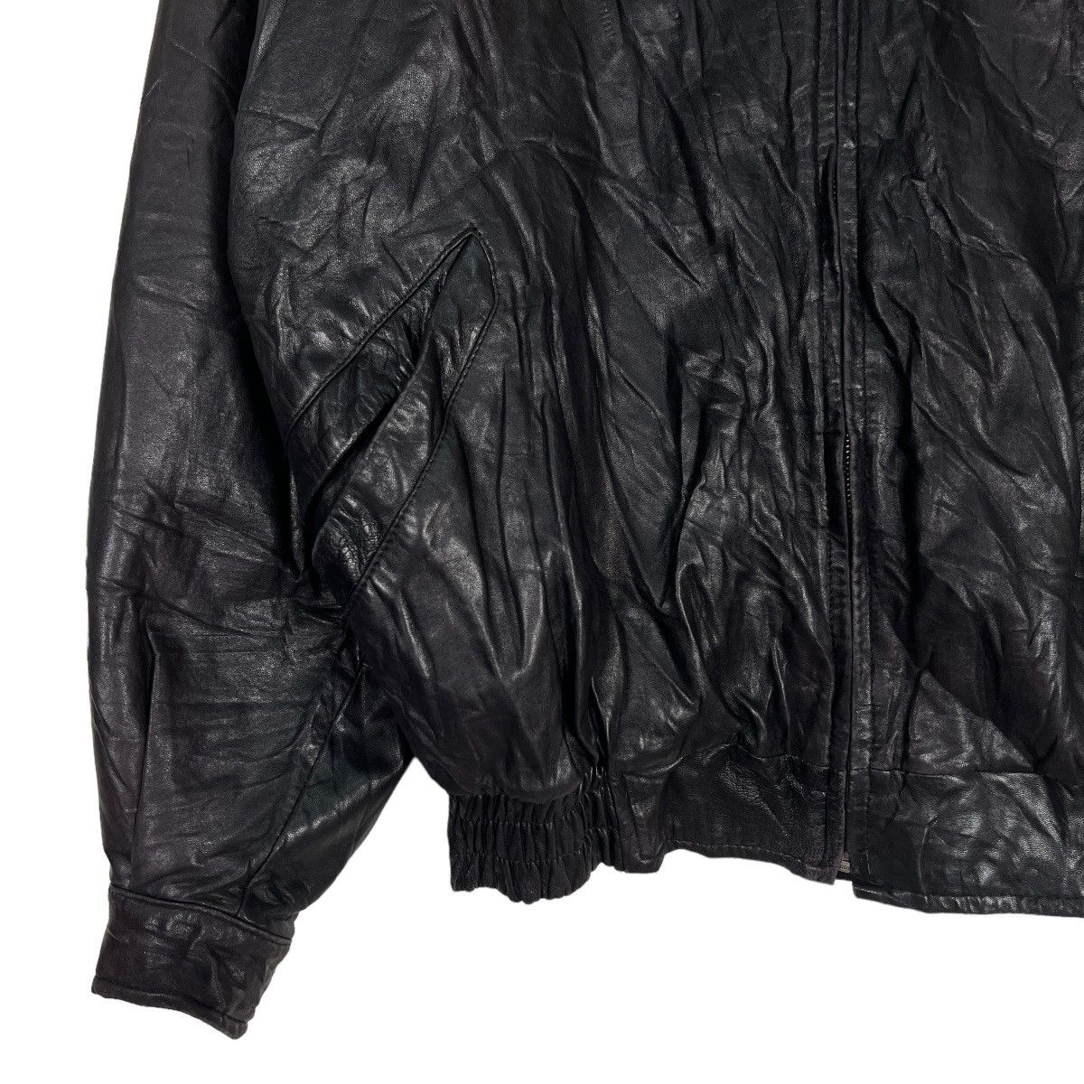 Japanese Brand 🔥 ARCHIVES KA UOMO LEATHER BOMBER JACKET Size US L / EU 52-54 / 3 - 4 Thumbnail