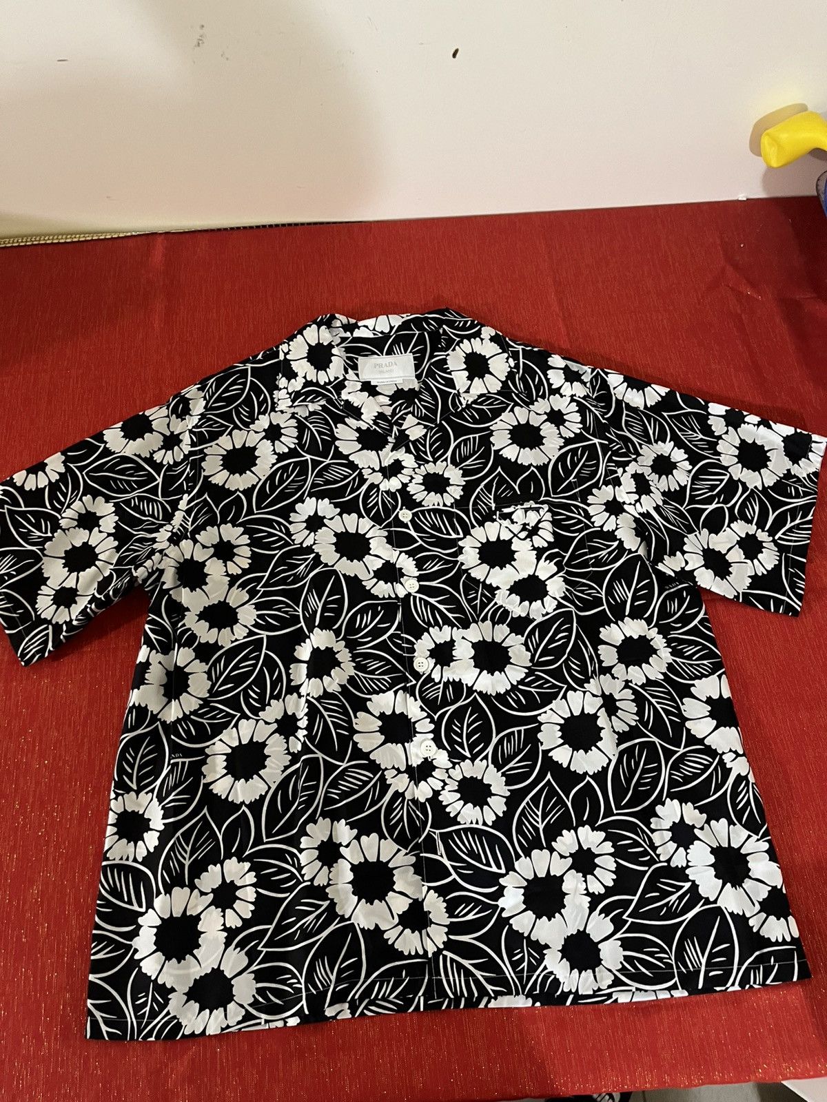 Prada Prada Men’s Floral Print Bowling Shirt Sz XL Size US XL / EU 56 / 4 - 16 Thumbnail