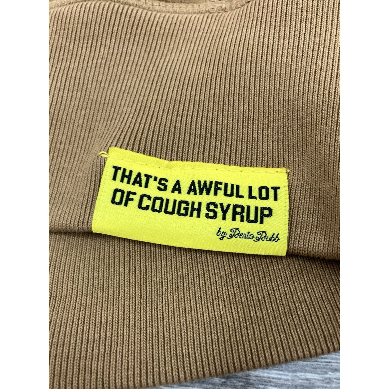 Awful Lot of Cough Syrup Awful Lot Of Cough Syrup Zip Up Hoodie ' Brown ' | NEW! Size US L / EU 52-54 / 3 - 6 Thumbnail