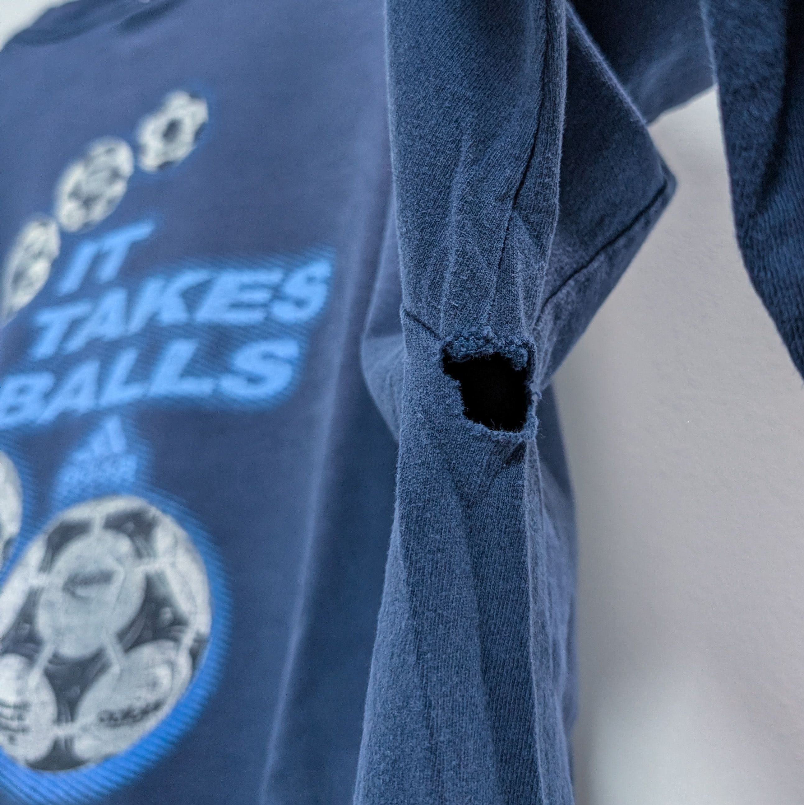 Adidas 2000's Adidas "It takes balls" Long Sleeve Size US XL / EU 56 / 4 - 7 Thumbnail