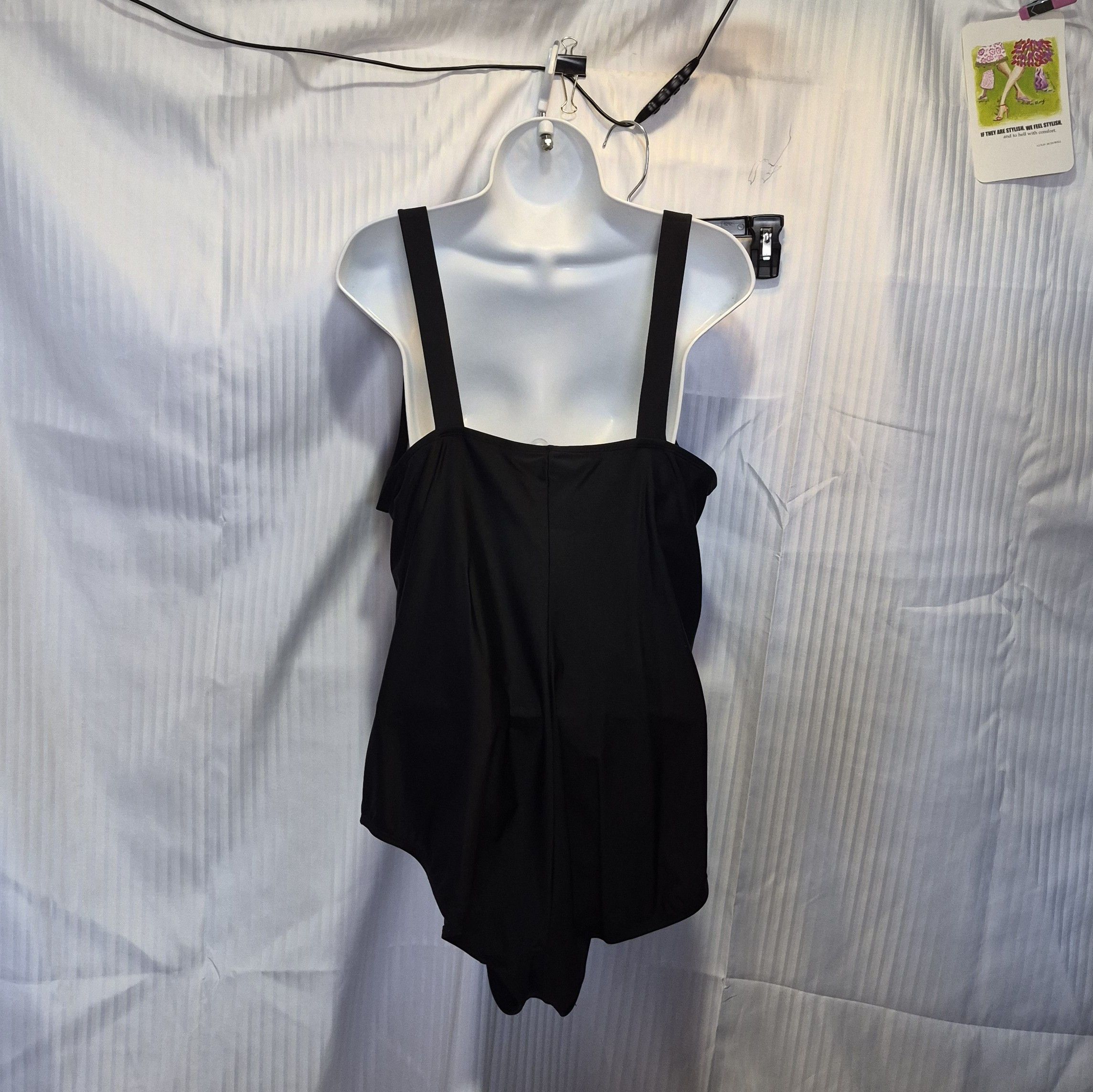 Other Pure Energy 22W Black & Wht Geometric One-Piece Swimsuit Size XXL / US 16-18 / IT 52-54 - 2 Thumbnail