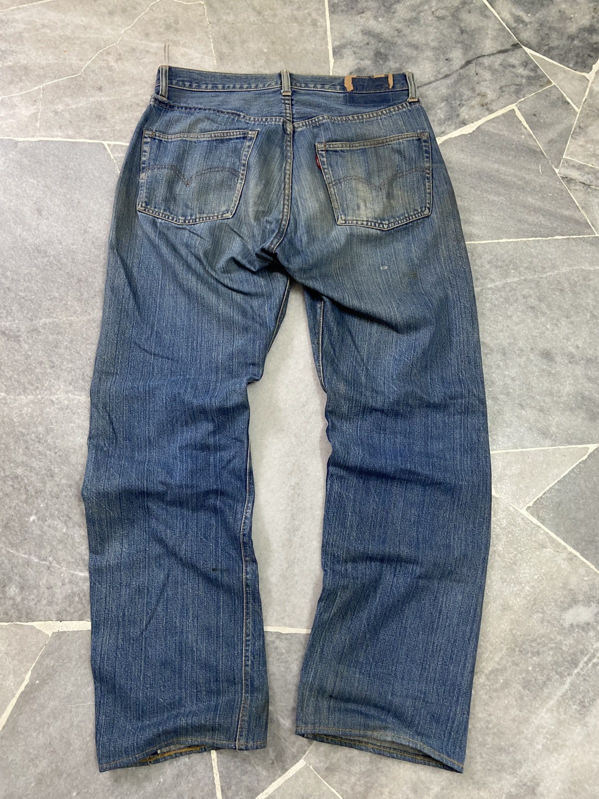 Levi's Vintage 70s Levis 501 BIG E Selvedge Button #6 denim Jeans Size US 32 / EU 48 - 9 Thumbnail