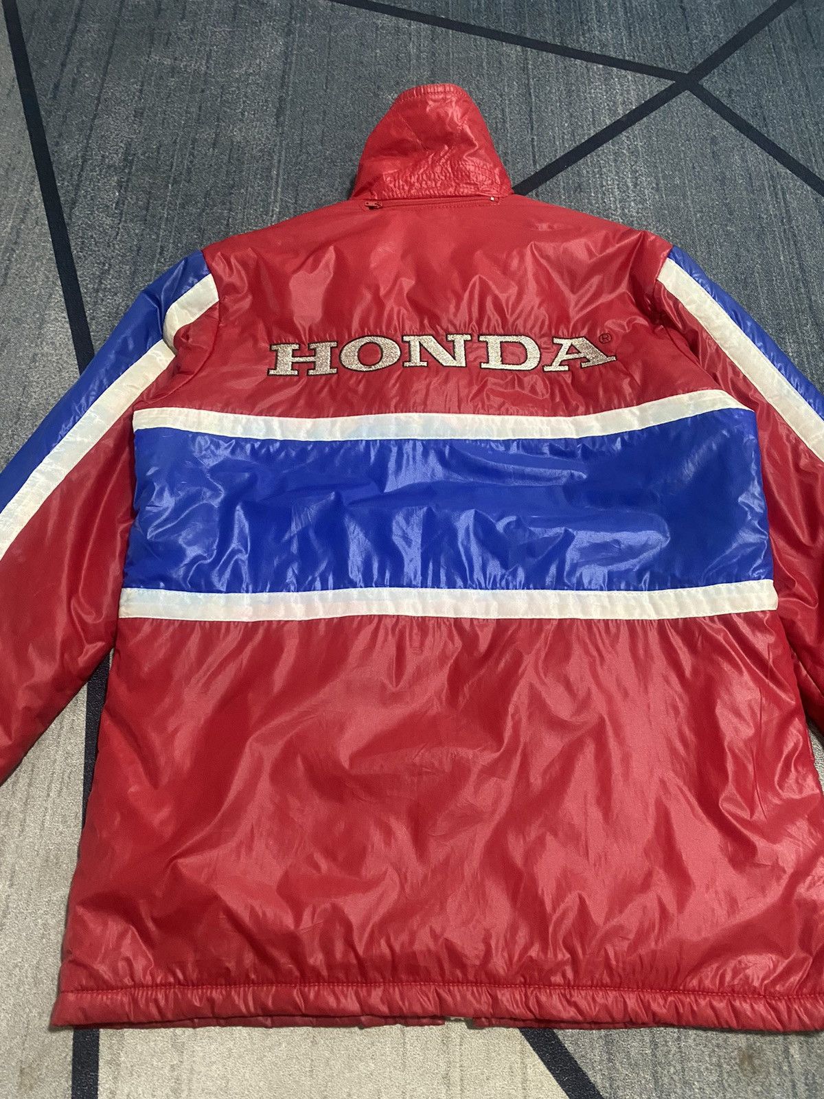 Honda × Japanese Brand × Vintage Vintage 70s Honda Jacket Fullzipper Embroidery Biglogo Large Size US L / EU 52-54 / 3 - 9 Thumbnail