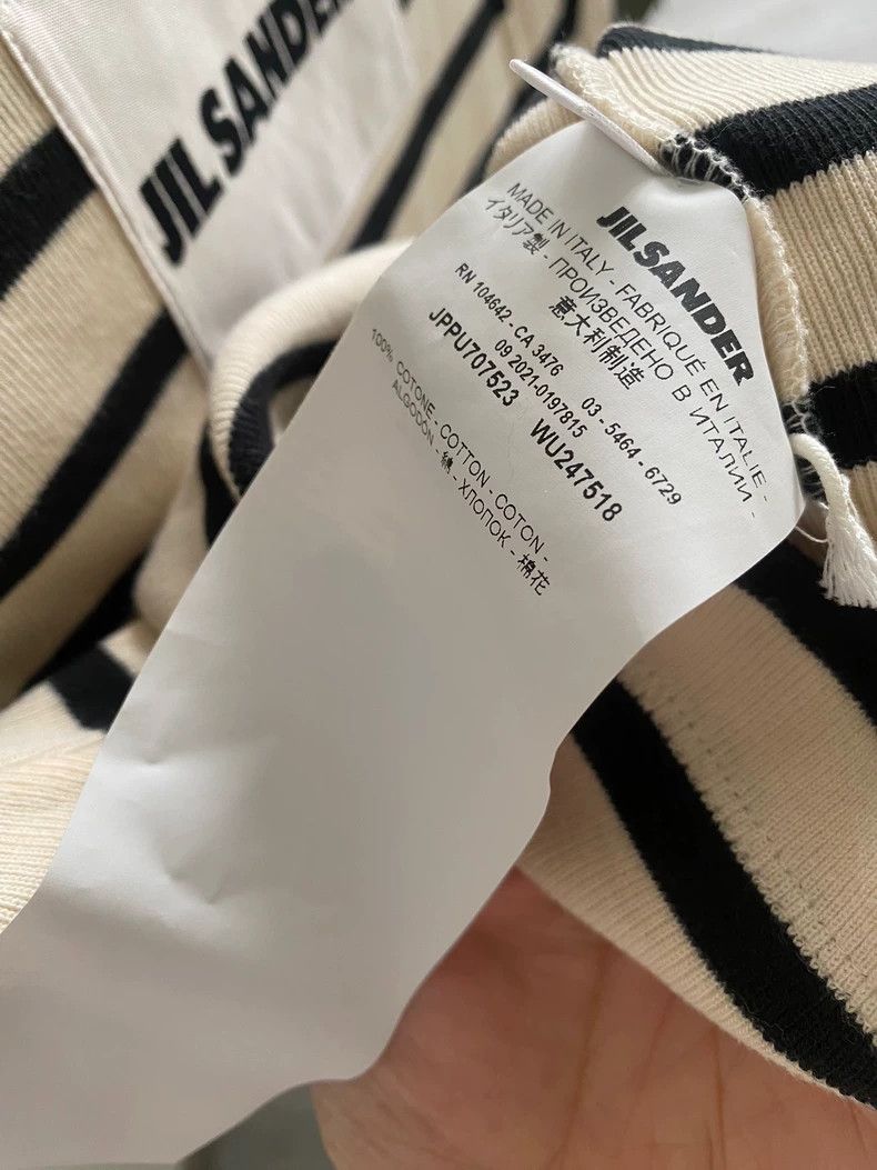 Jil Sander Jil Sander striped T-shirt Size L / US 10 / IT 46 - 4 Thumbnail
