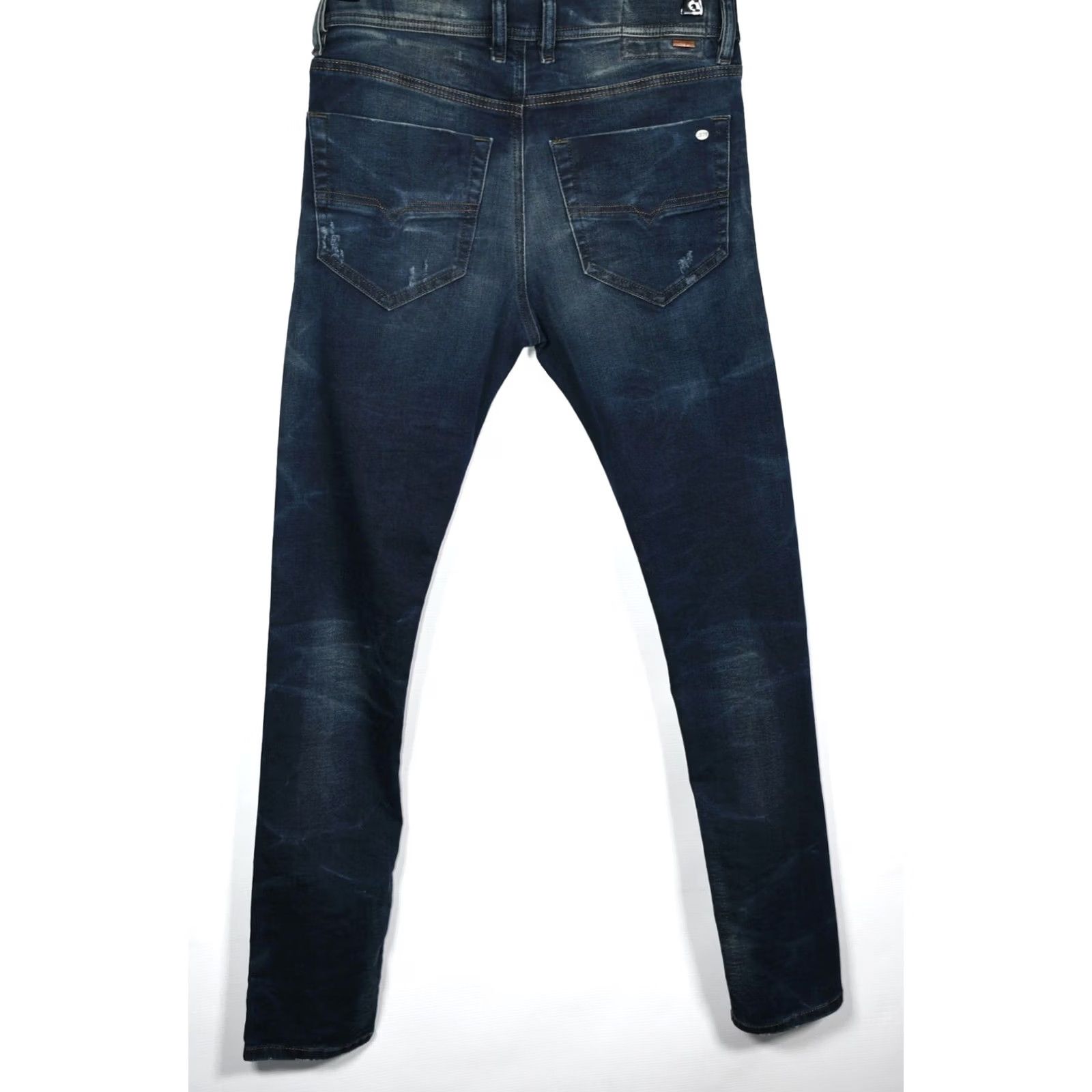 Diesel Diesel Tepphar Slim Carrot Jeans W30/L32 Blue Distressed Stretch 92% Cotton 2% Elastane Denim Men Jeans Regular 30xs Size US 30 / EU 46 - 3 Thumbnail
