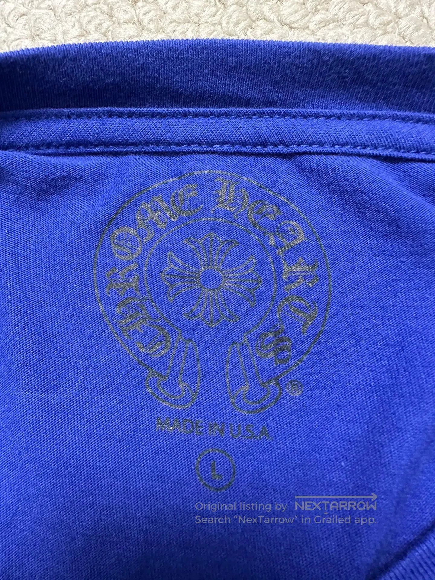 Chrome Hearts chrome hearts blue long sleeve shirt. Size US L / EU 52-54 / 3 - 4 Thumbnail