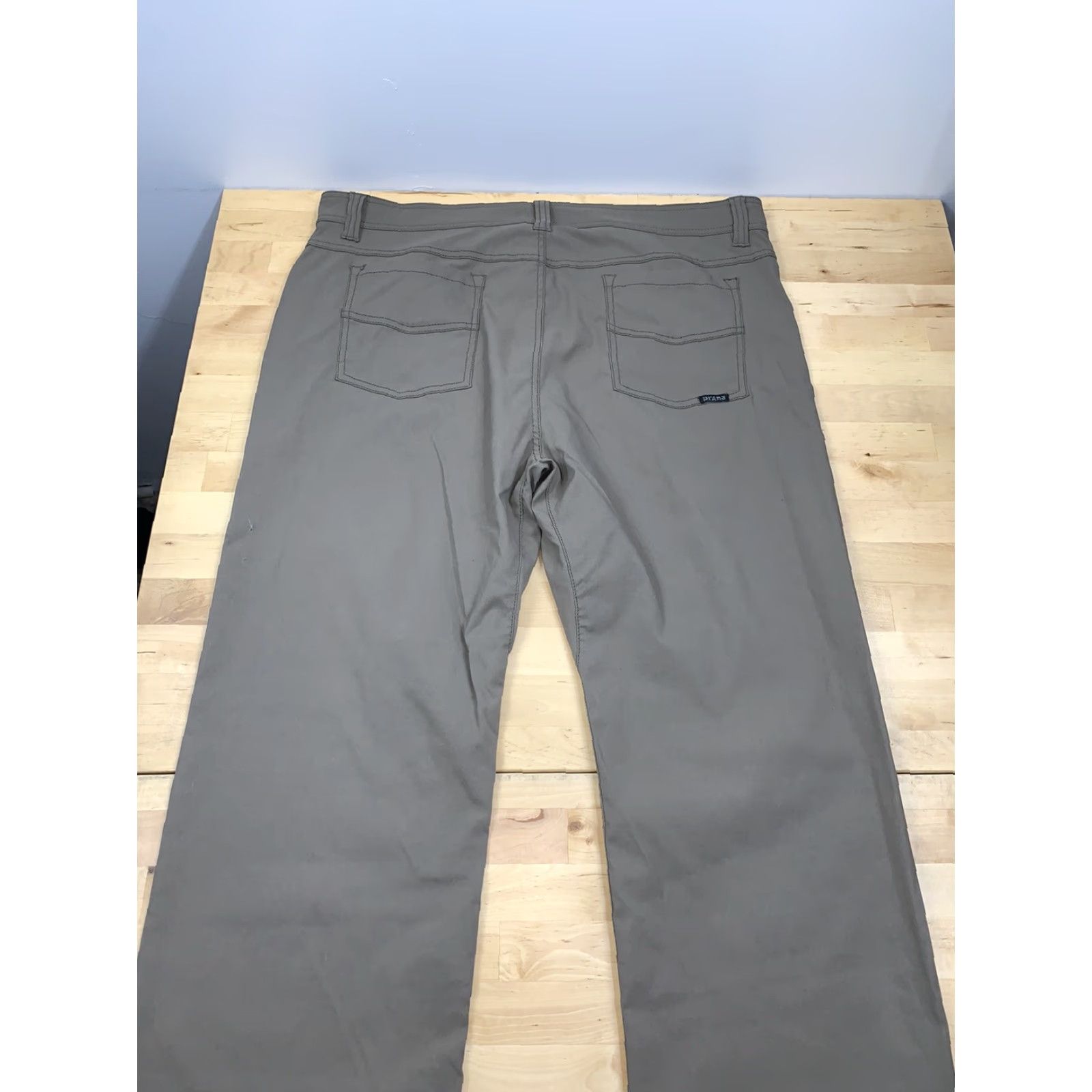 Prana prAna Breathe Zion Brion Slim Fit Mens Pants 38x29.5 Khaki Outdoor Hiking Beige Khakis Slimming Mens Size US 38 / EU 54 - 3 Thumbnail
