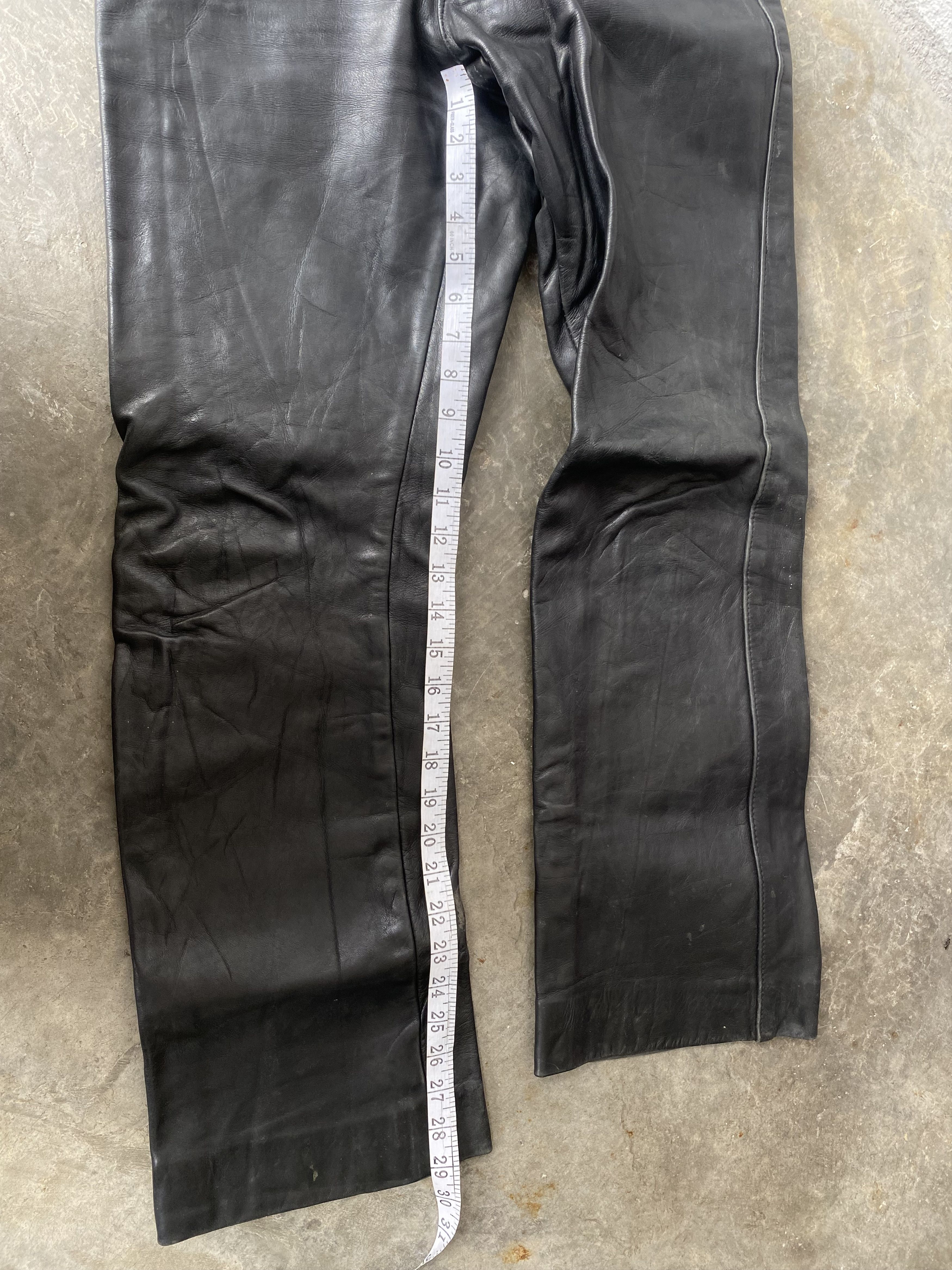 Genuine Leather × Schott × Vintage Authentic Vintage Schott Perfecto Racer Leather Pants Size US 30 / EU 46 - 17 Thumbnail
