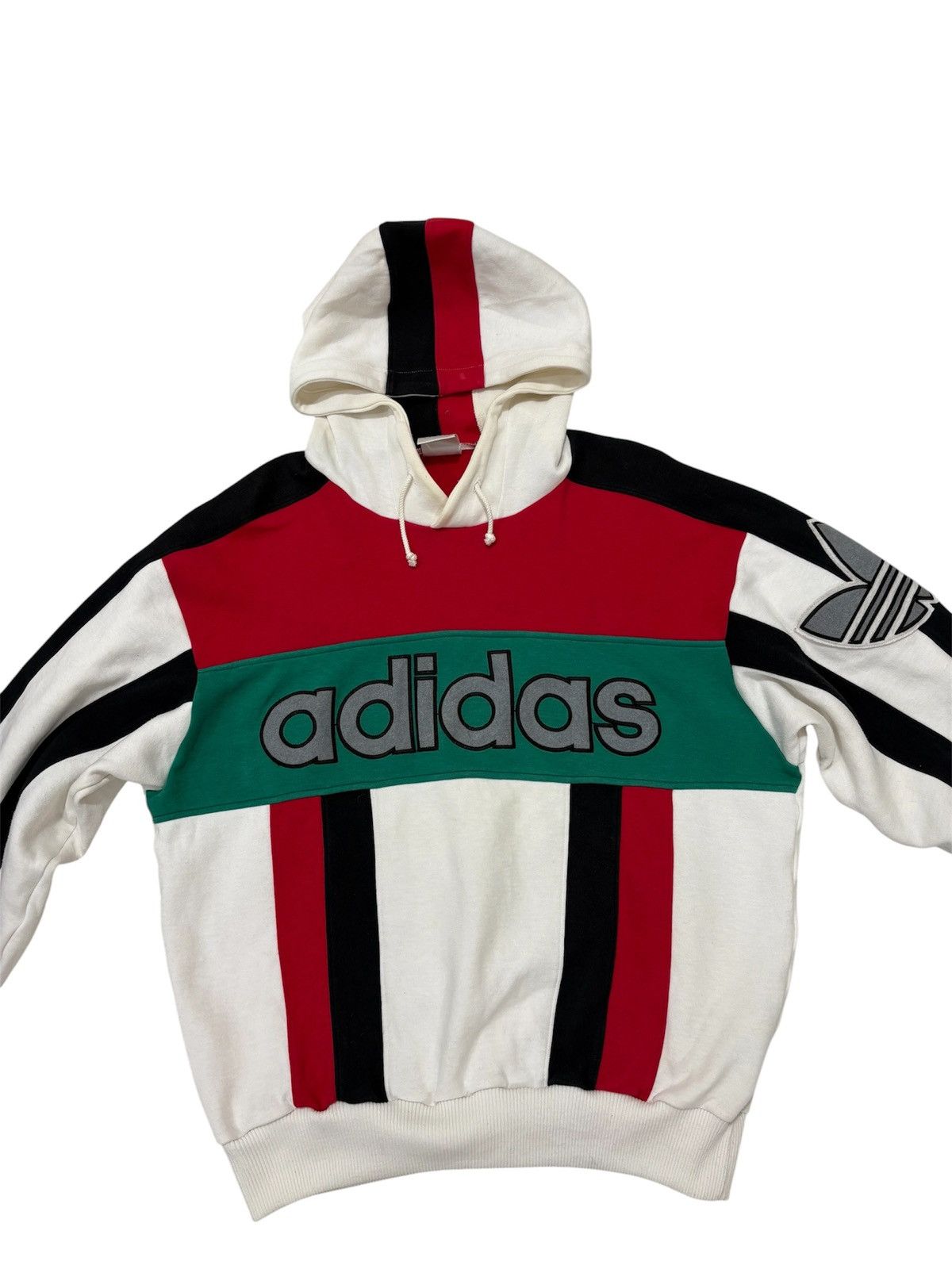 Adidas 🔥Rare Vintage 90s Adidas Descente Spellout Hoodie Big Logo Size US M / EU 48-50 / 2 - 3 Thumbnail