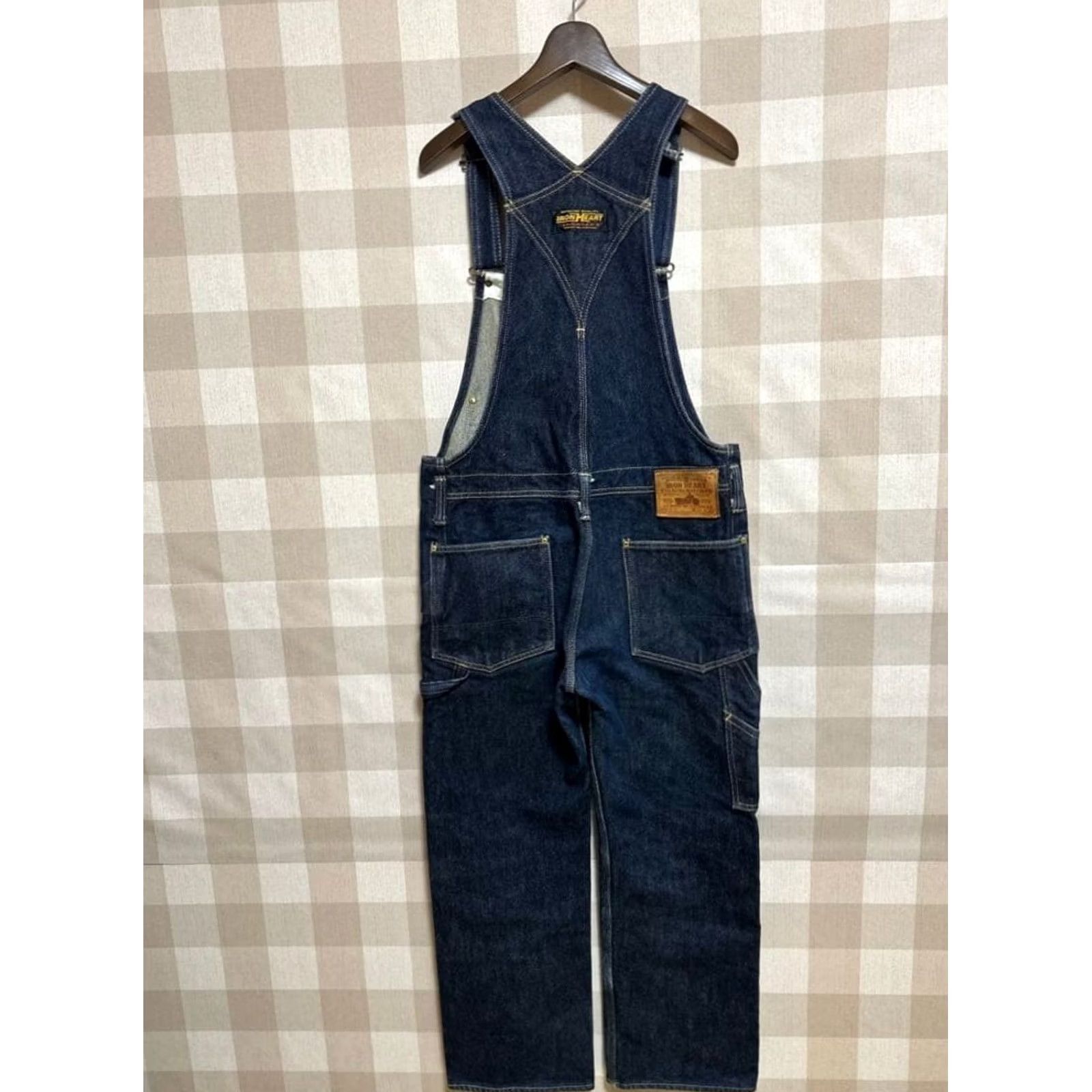 Iron Heart Iron Heart Overalls Mens M 21oz Double Knee Denim 805 Size US 31 - 3 Thumbnail
