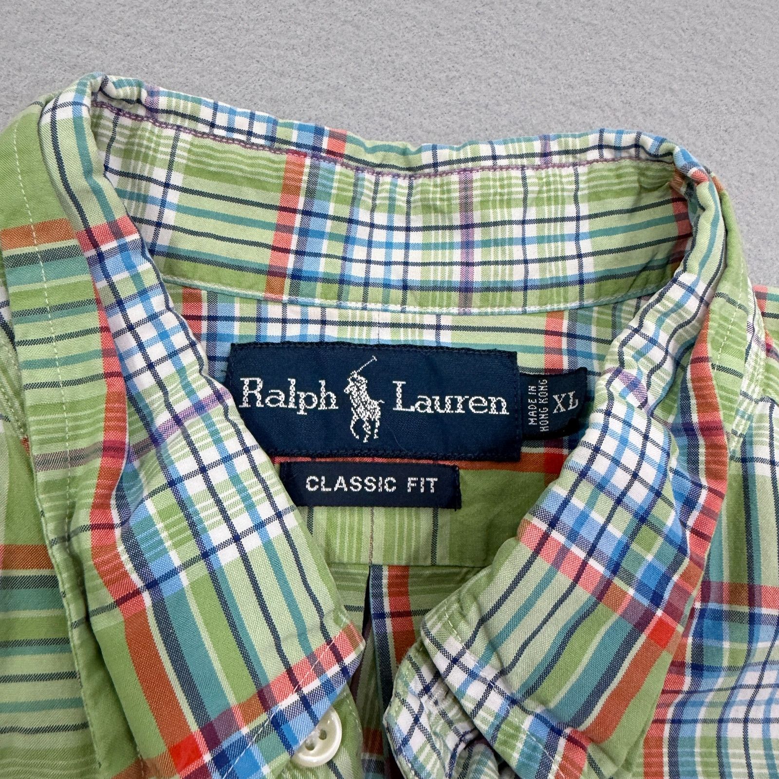 Polo Ralph Lauren Vintage Polo Ralph Lauren Classic Fit Button Shirt XL Green Size US XL / EU 56 / 4 - 4 Thumbnail