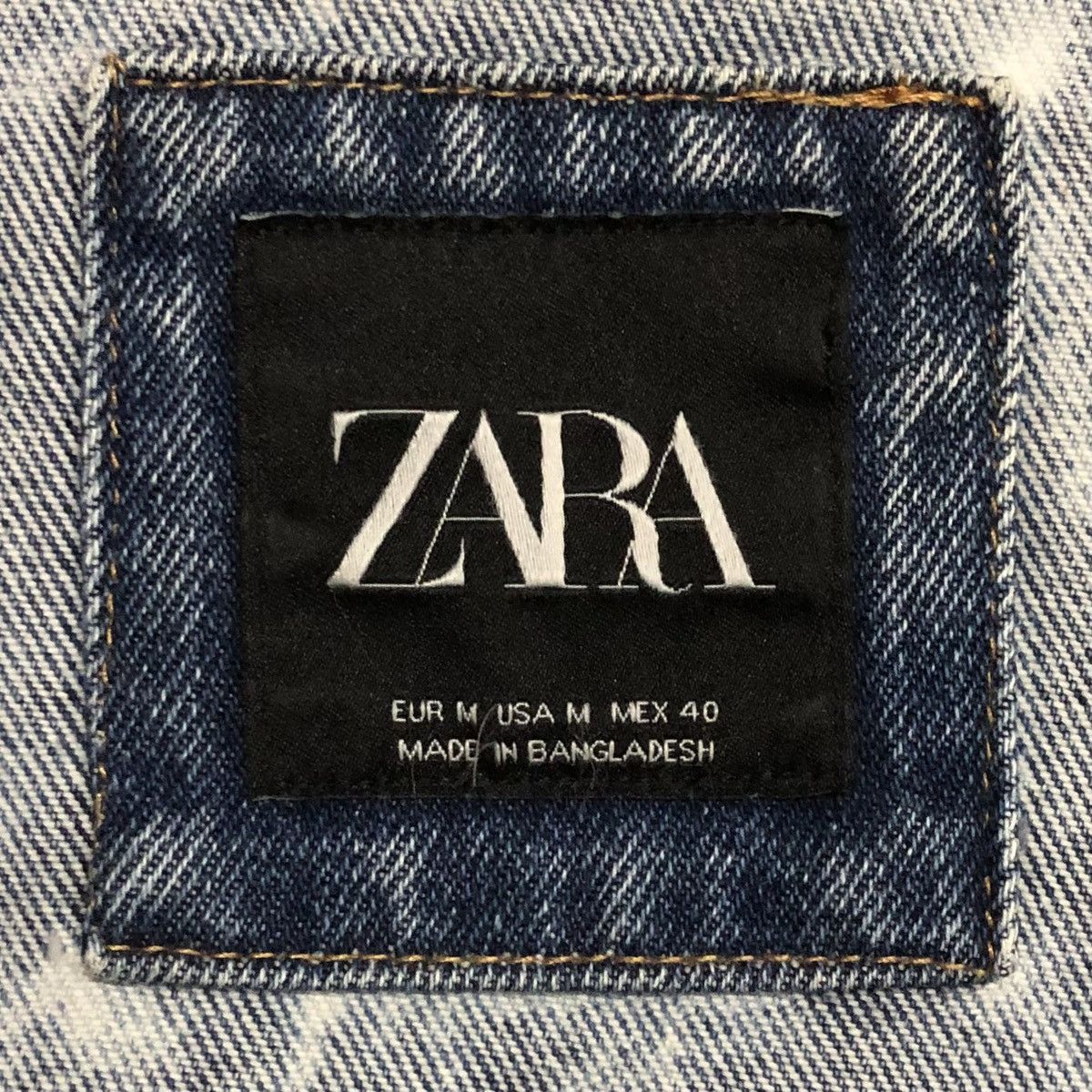 Zara Zara Men’s Graffiti Acid Wash Denim Trucker Jacket Size US M / EU 48-50 / 2 - 16 Thumbnail