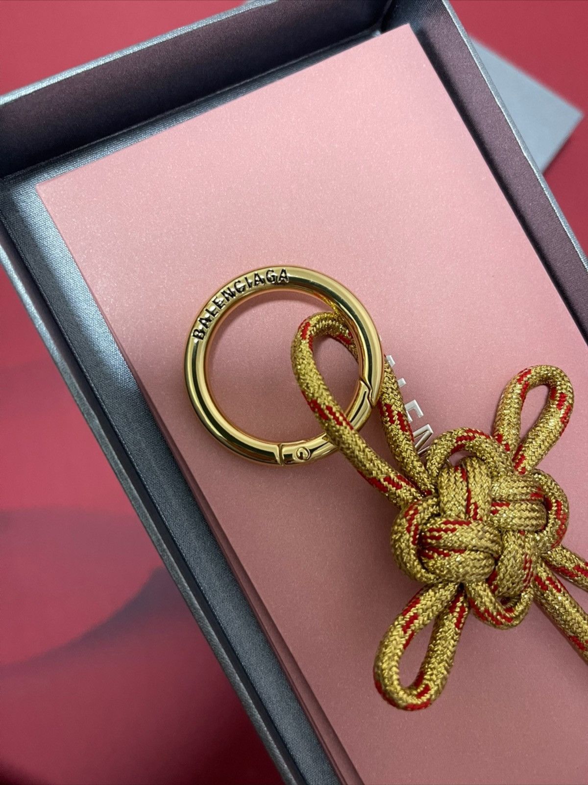 Balenciaga Balenciaga Chinese knot Keychain Size ONE SIZE - 3 Thumbnail