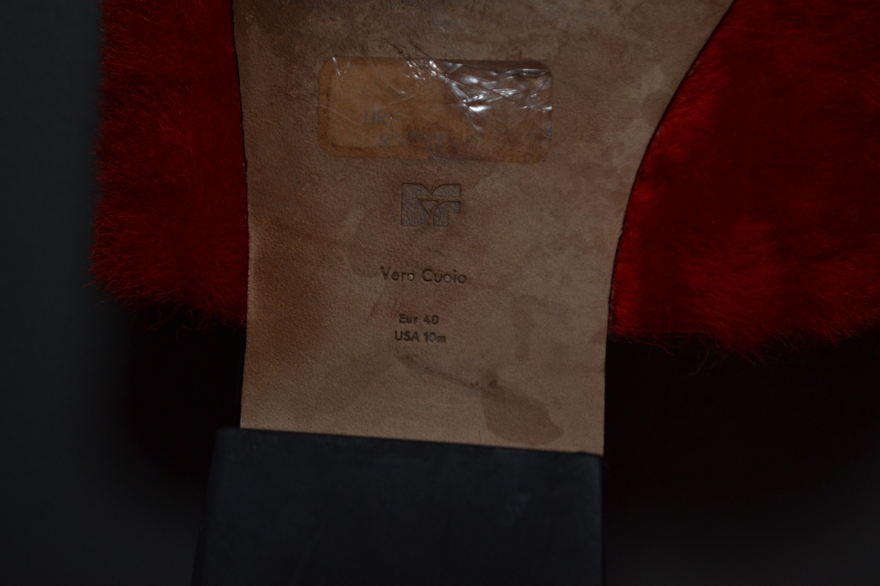 Diane von Furstenberg Diane Von Furstenberg Mules/Slides Red Fur Size 10 Size US 10 / IT 40 - 10 Thumbnail