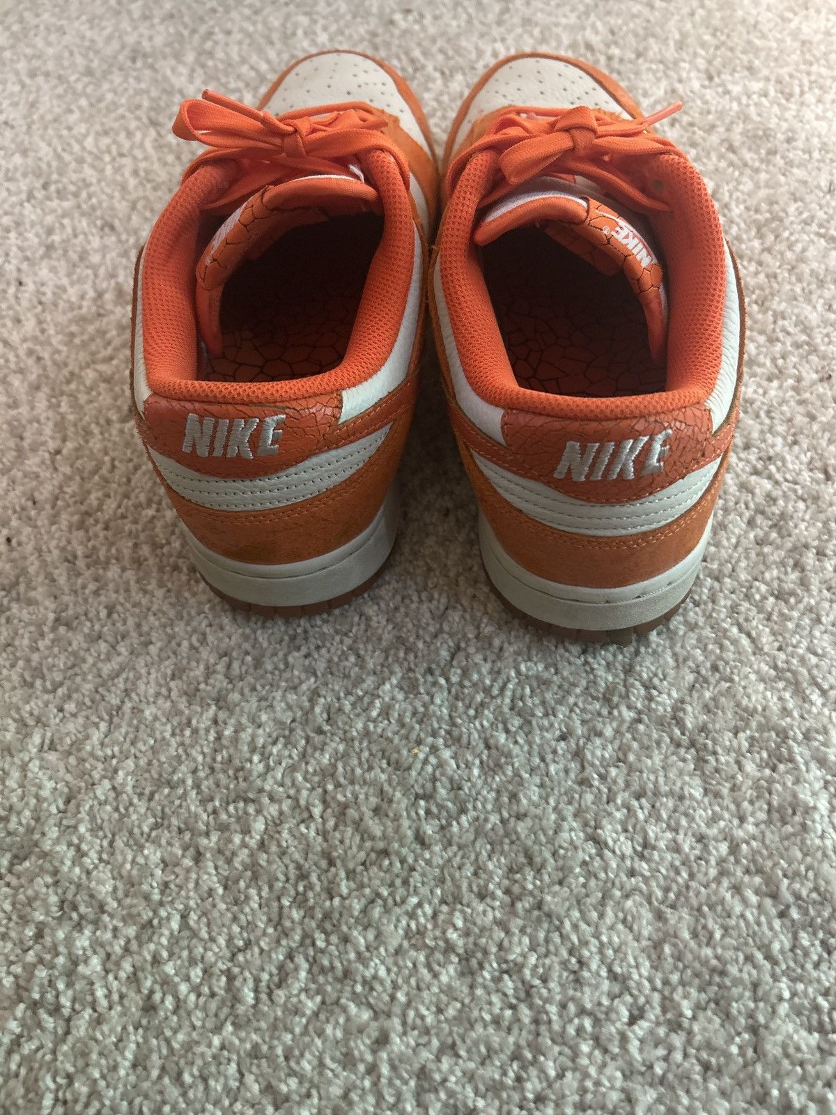 Nike Nike Dunk Low Cracked Orange Dunks Size US 9.5 / EU 42-43 - 3 Thumbnail