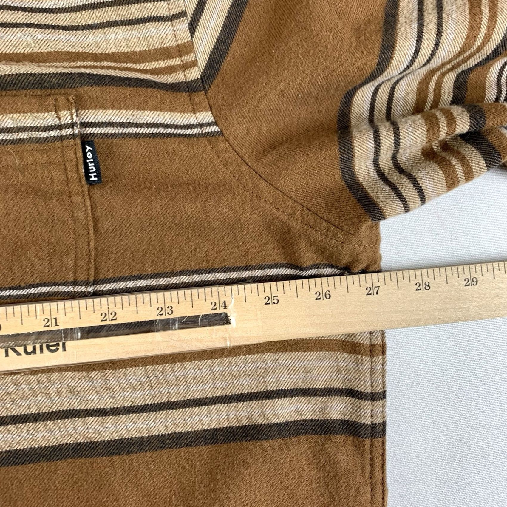 Hurley Hurley Shirt Long Sleeve Button-Up Mens XXL Brown Plaid Flannel Polycotton Size US XXL / EU 58 / 5 - 4 Thumbnail