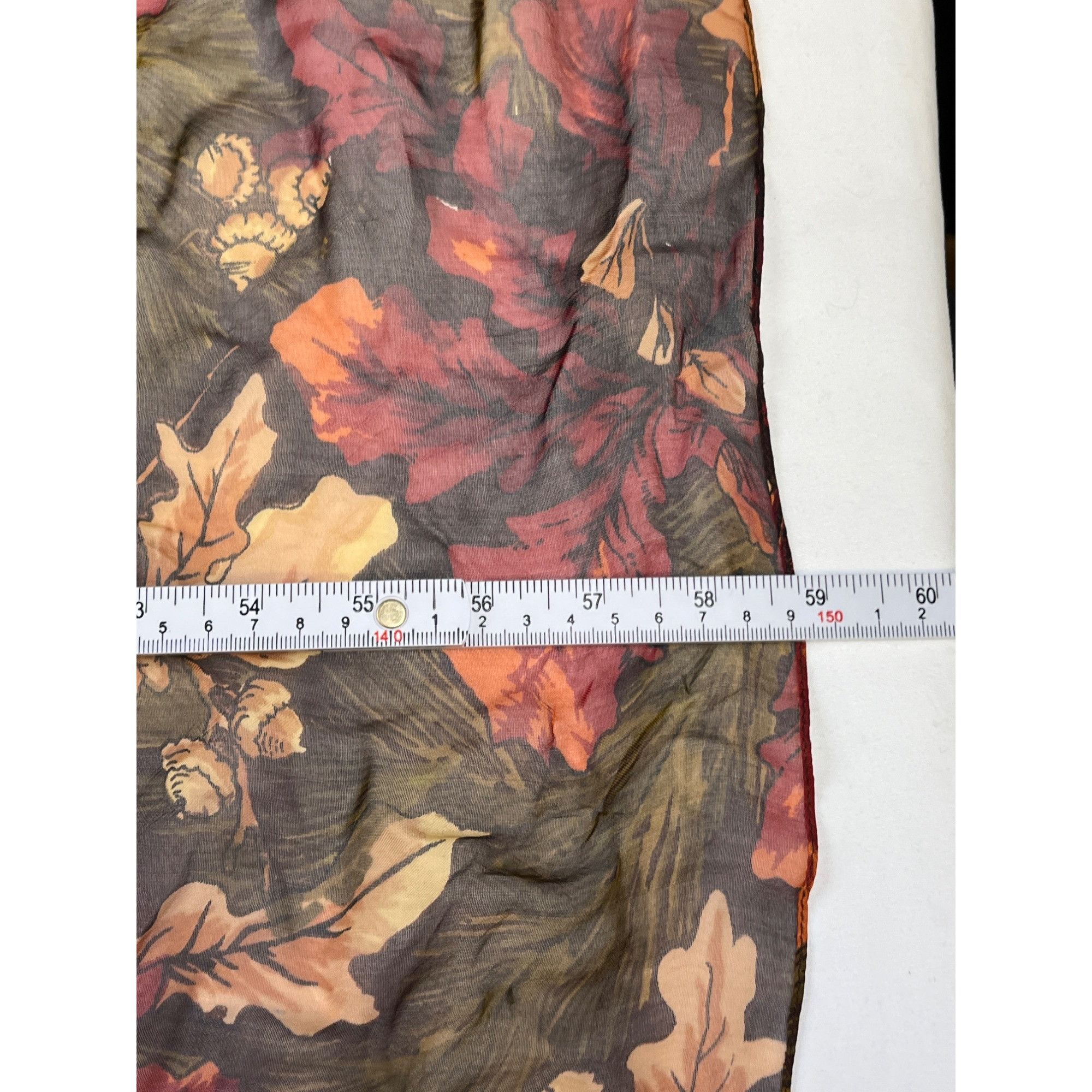 Other Elegant Floral Chiffon Scarf 59in Long SKU 7060 Size ONE SIZE - 6 Thumbnail