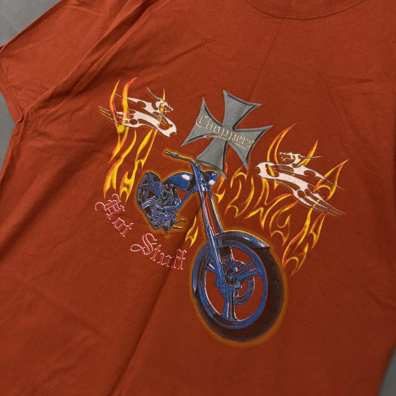 Vintage Vintage West Coast Choppers Flame Lightning Shirt XL Size US XL / EU 56 / 4 - 2 Thumbnail