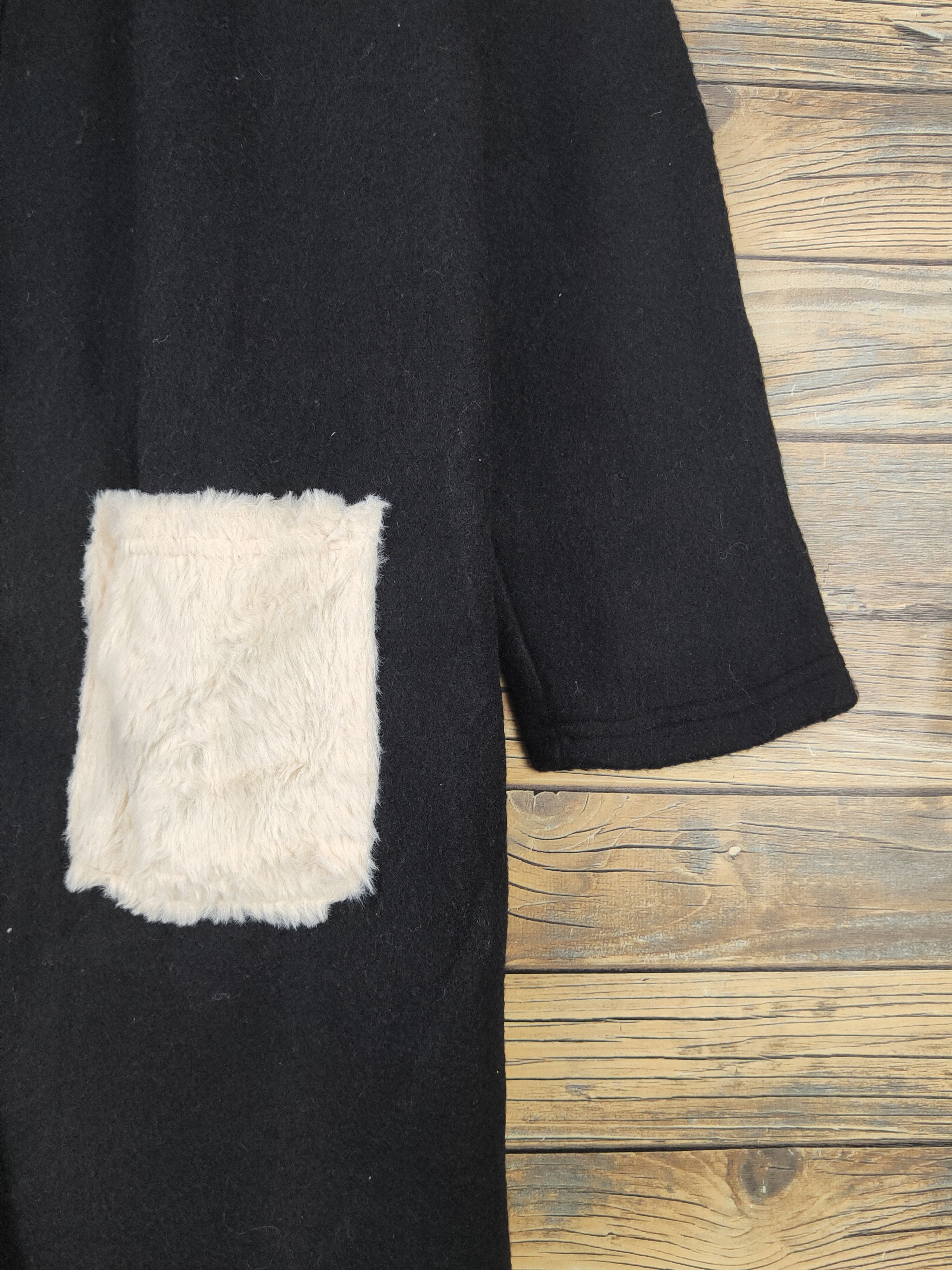 Japanese Brand × Vintage Avant garde fashion by Park Girl Black Long Cardigan Size M / US 6-8 / IT 42-44 - 6 Thumbnail