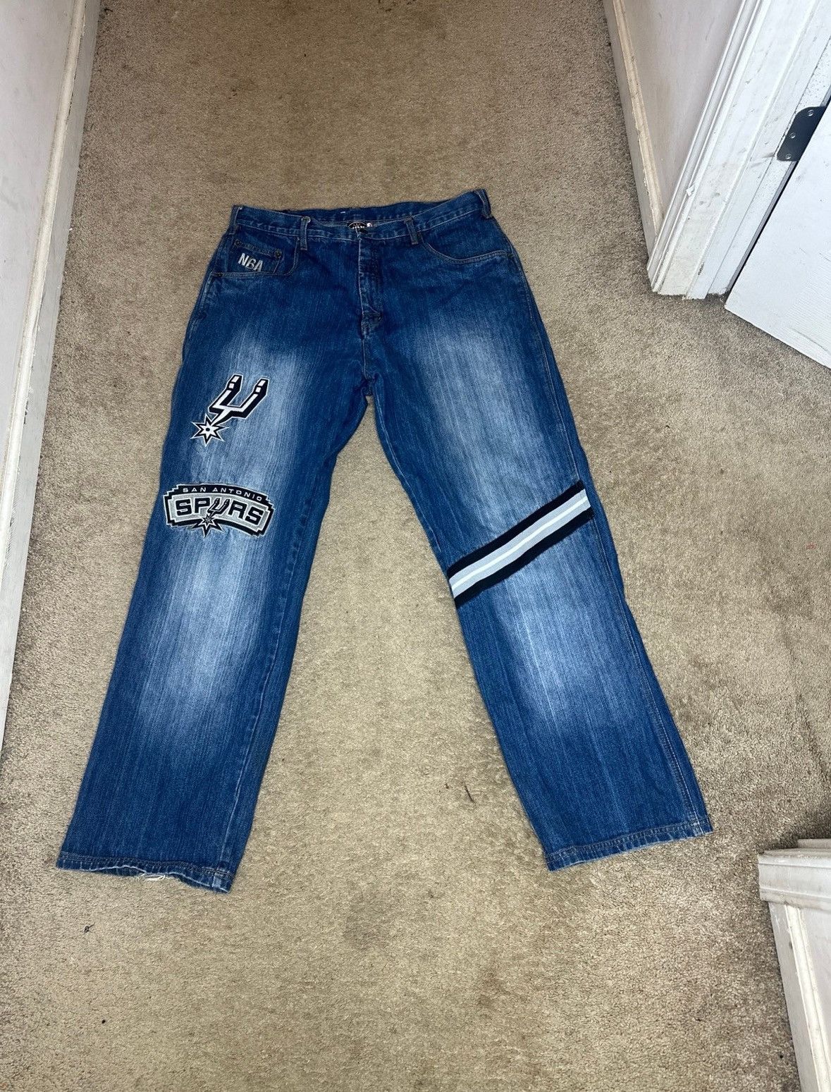 image of Vintage Y2K Nba Unk Baggy Jeans (38) in Blue, Men's