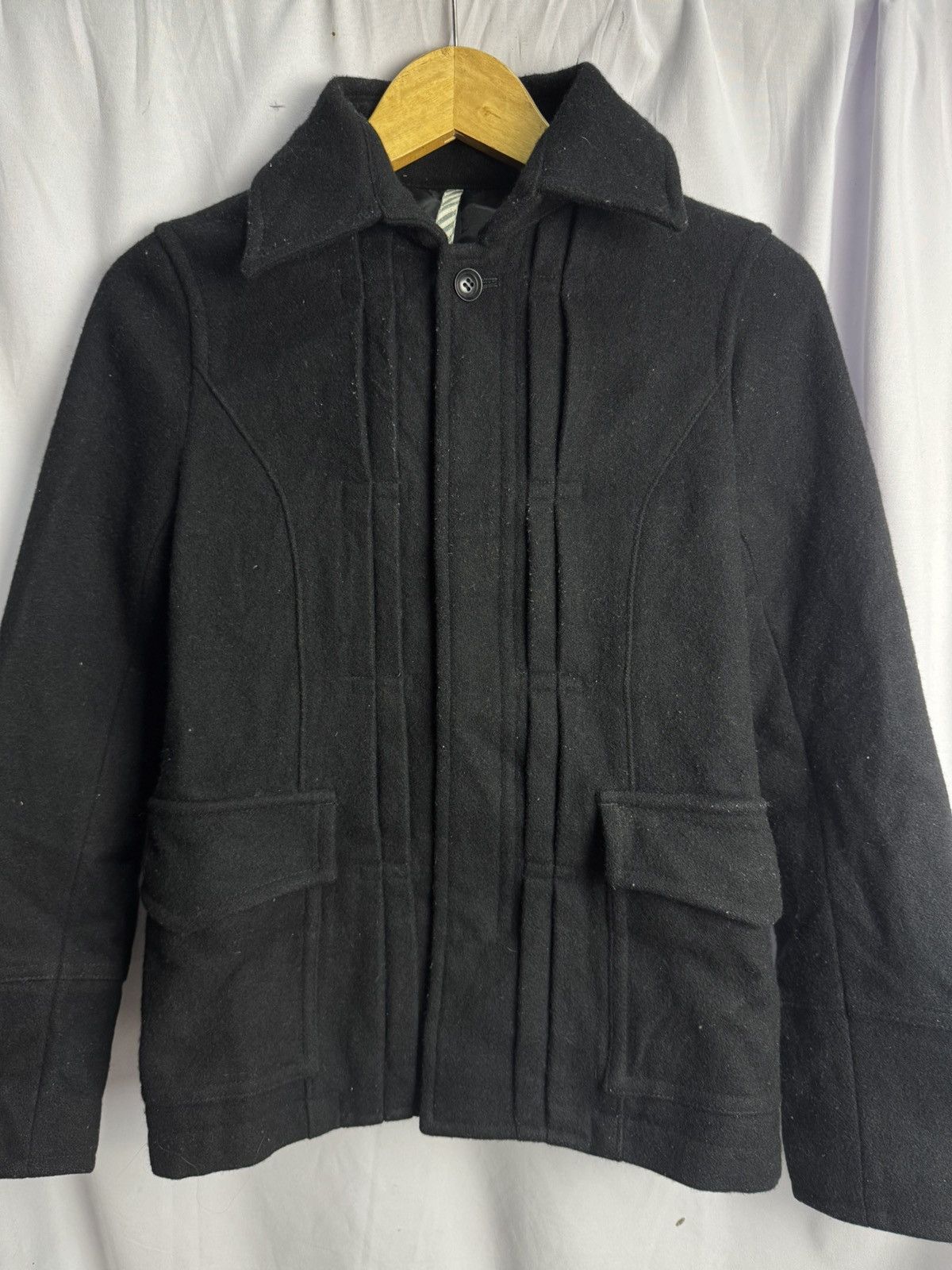 ADAM ET ROPE × Japanese Brand × Yohji Yamamoto Japanese Wool Outer Jacket Size US S / EU 44-46 / 1 - 3 Thumbnail