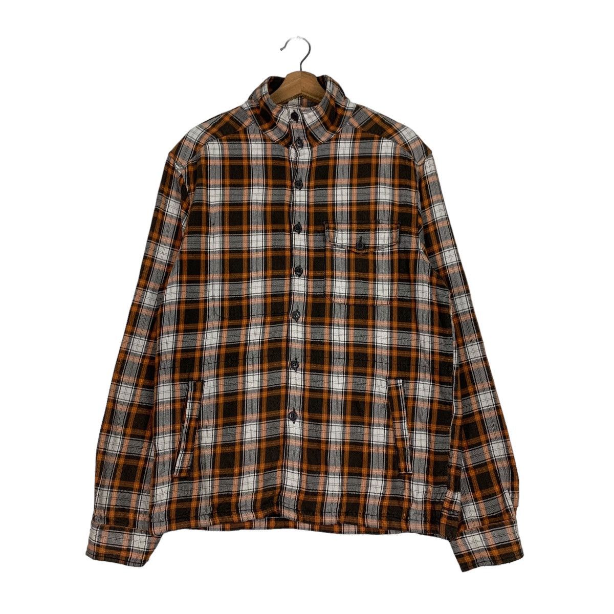 Global Work GLOBAL WORK Checked Plaid Tartan Flannel Jacket #0572-C26 Size US M / EU 48-50 / 2 - 1 Thumbnail