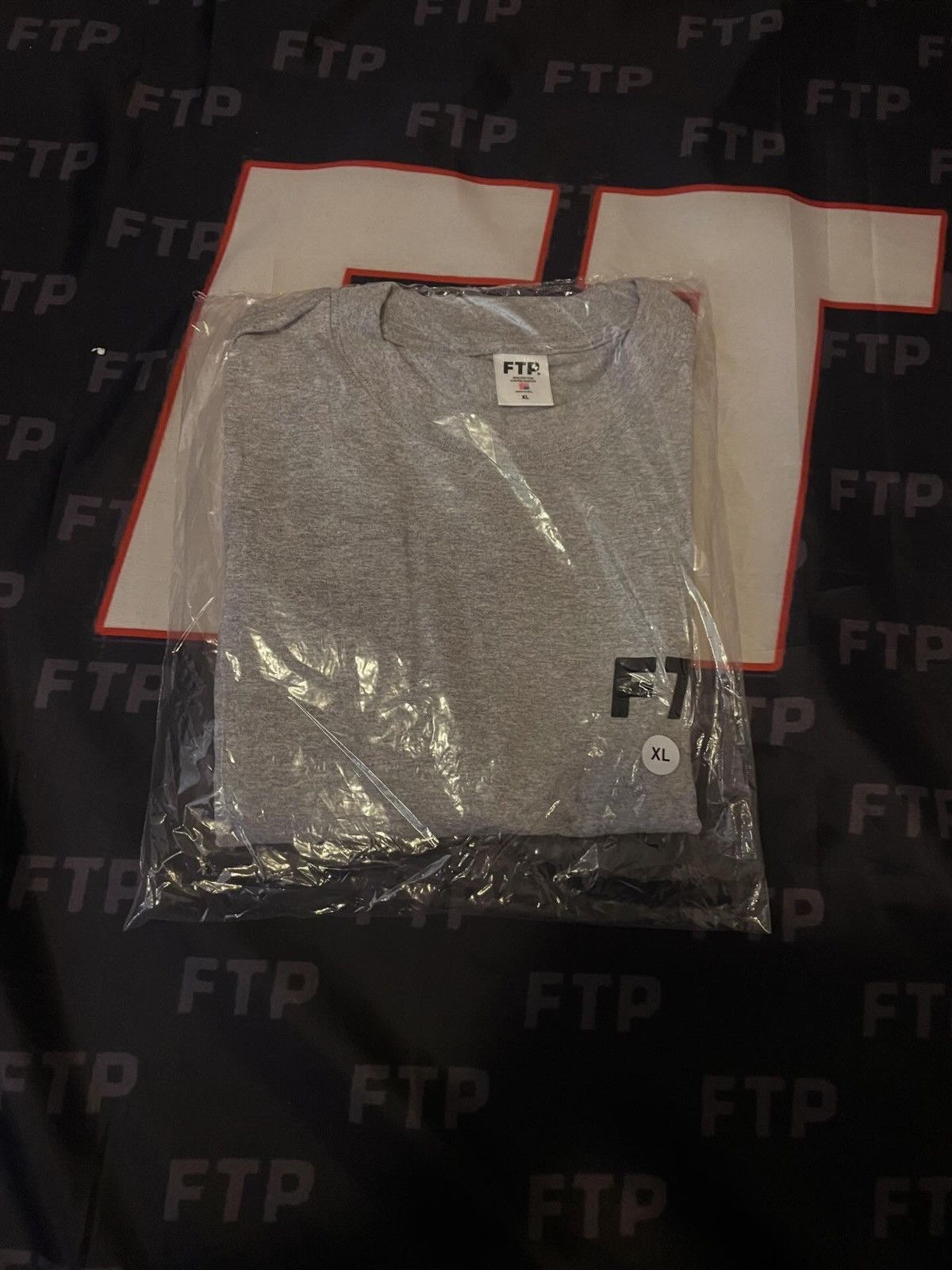 Fuck The Population FTP FLOCKED LOGO TEE(HEATHER GRAY) Size US XL / EU 56 / 4 - 3 Thumbnail