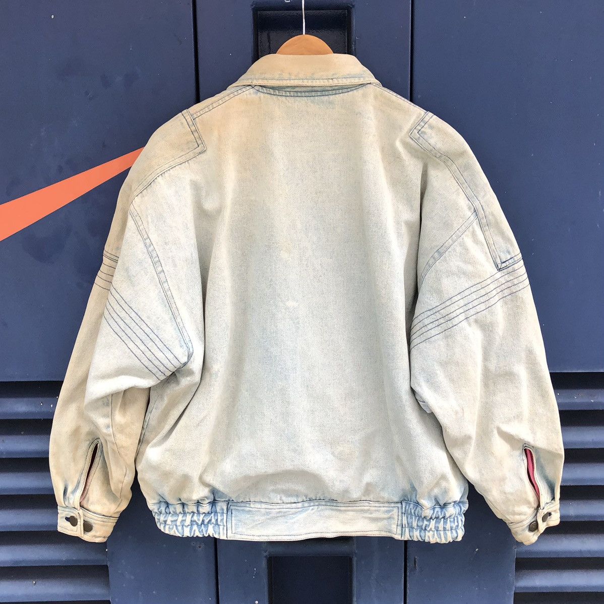 Vintage Vintage HEART & HEART FADED Light Weight Cargo Denim Jacket Size US L / EU 52-54 / 3 - 6 Thumbnail