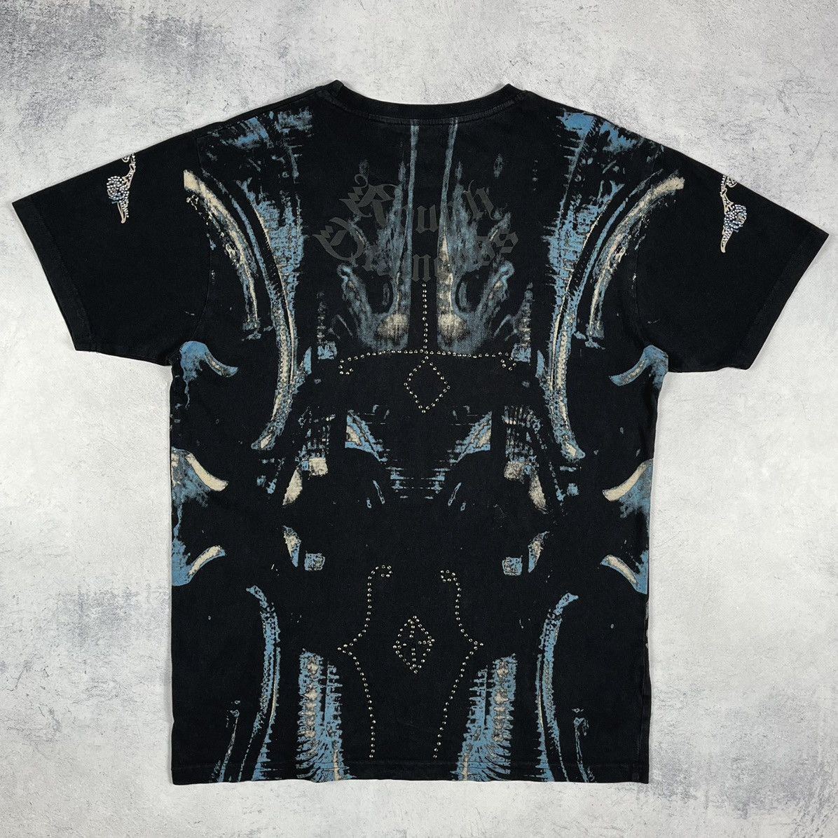 Affliction Vintage Affliction style Crazy All Over Print T shirt 00’s Size US L / EU 52-54 / 3 - 13 Thumbnail
