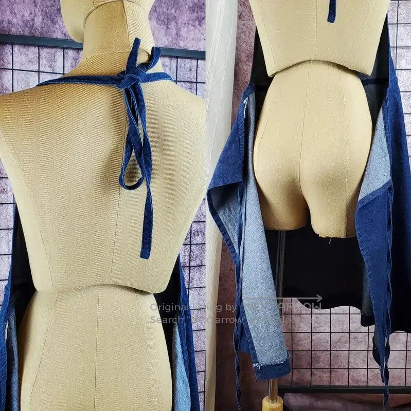 Burberry Burberry Irregular Hem Blue Cotton Dress. Size S / US 4 / IT 40 - 6 Thumbnail