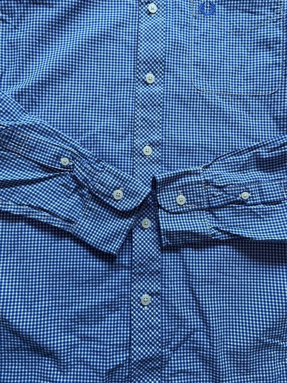 Fred Perry Fred Perry long sleeve, cotton Checked shirt - Blue/White Size US M / EU 48-50 / 2 - 5 Thumbnail