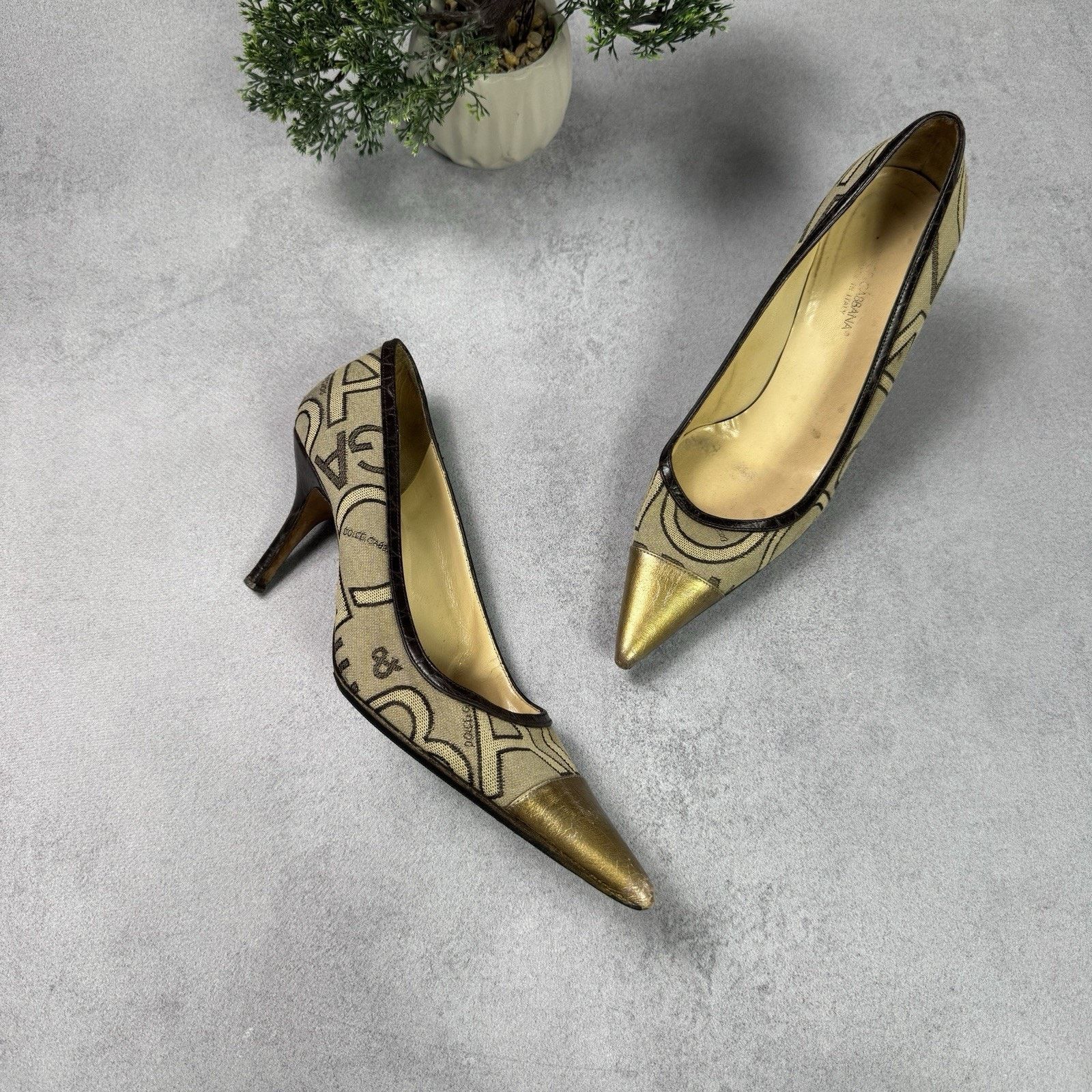Dolce & Gabbana Dolce Gabbana Womrn Monogram Hells Pumps Size 38.5 US 8.5 Size US 8.5 / IT 38.5 - 2 Thumbnail