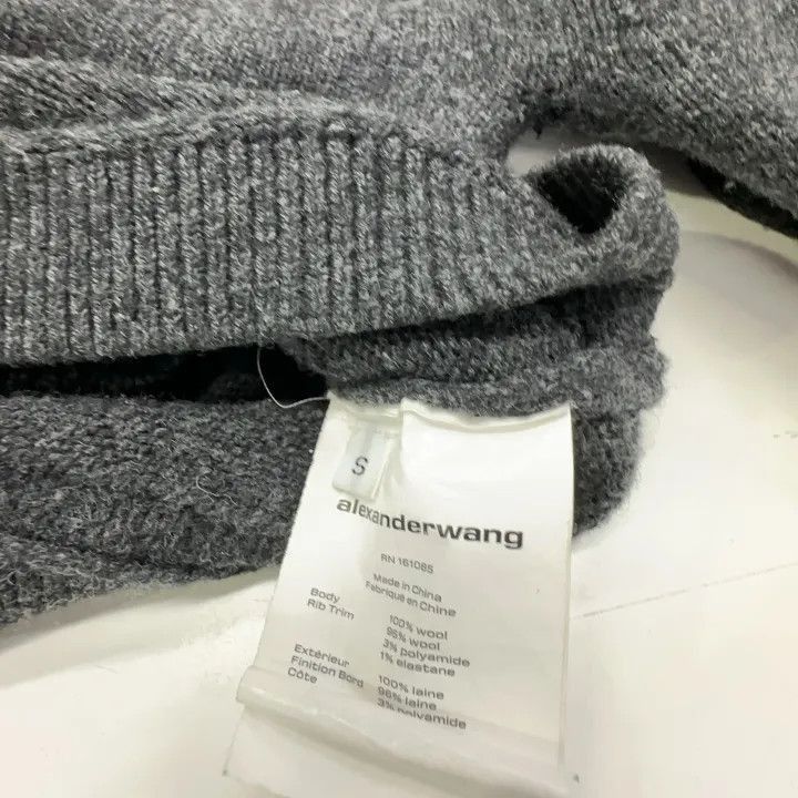 Alexander Wang Alexander Wang SS22 Black Cropped Sweater - Size S / US 4 / IT 40 - 4 Thumbnail