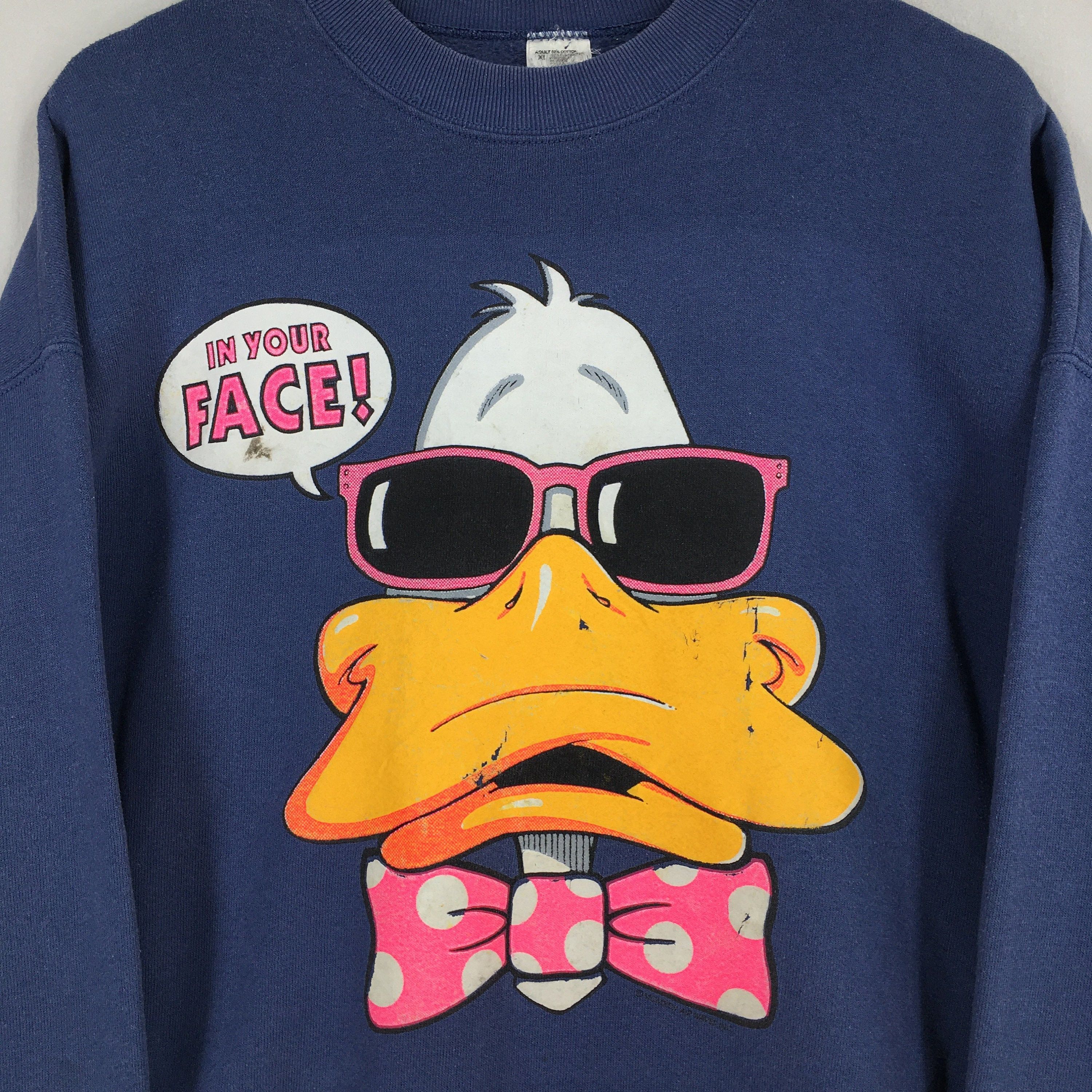 Cartoon Network Vintage 90's Donald Duck Disney Blue Sweatshirt XLarge Size US XL / EU 56 / 4 - 2 Thumbnail