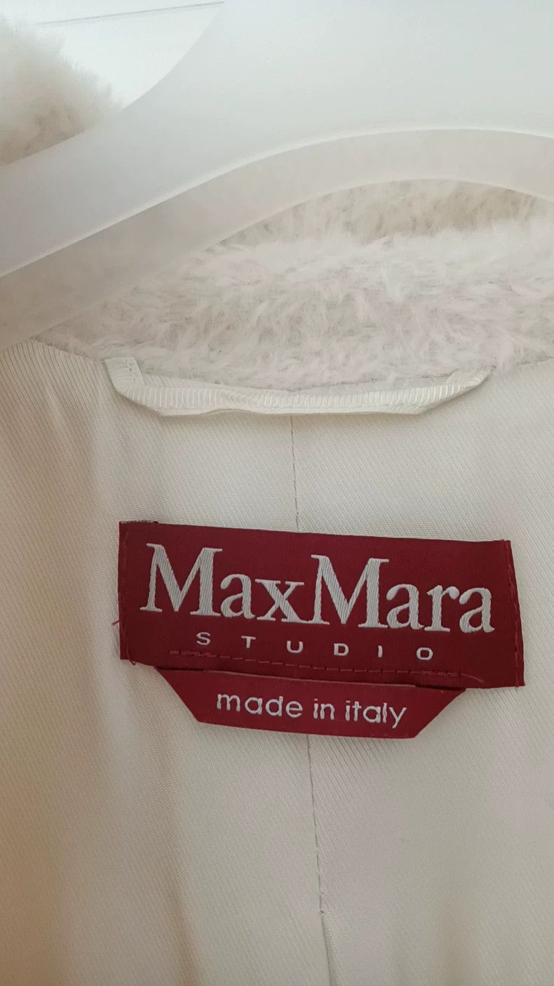 Max Mara Max Mara Studio Cream Alpaca Coat Size S / US 4 / IT 40 - 2 Thumbnail