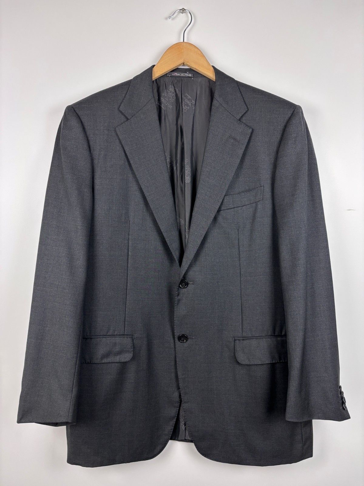 Corneliani Corneliani Super 150s Extrafine Wool Blazer Gray Size 50R Size 50R - 1 Thumbnail