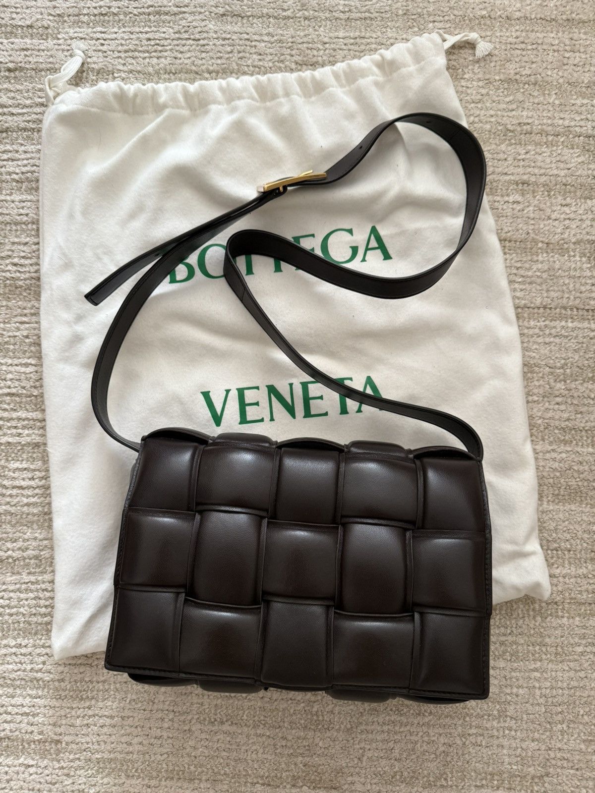Bottega Veneta Padded Cassette - Fondant brown Size ONE SIZE - 1 Thumbnail