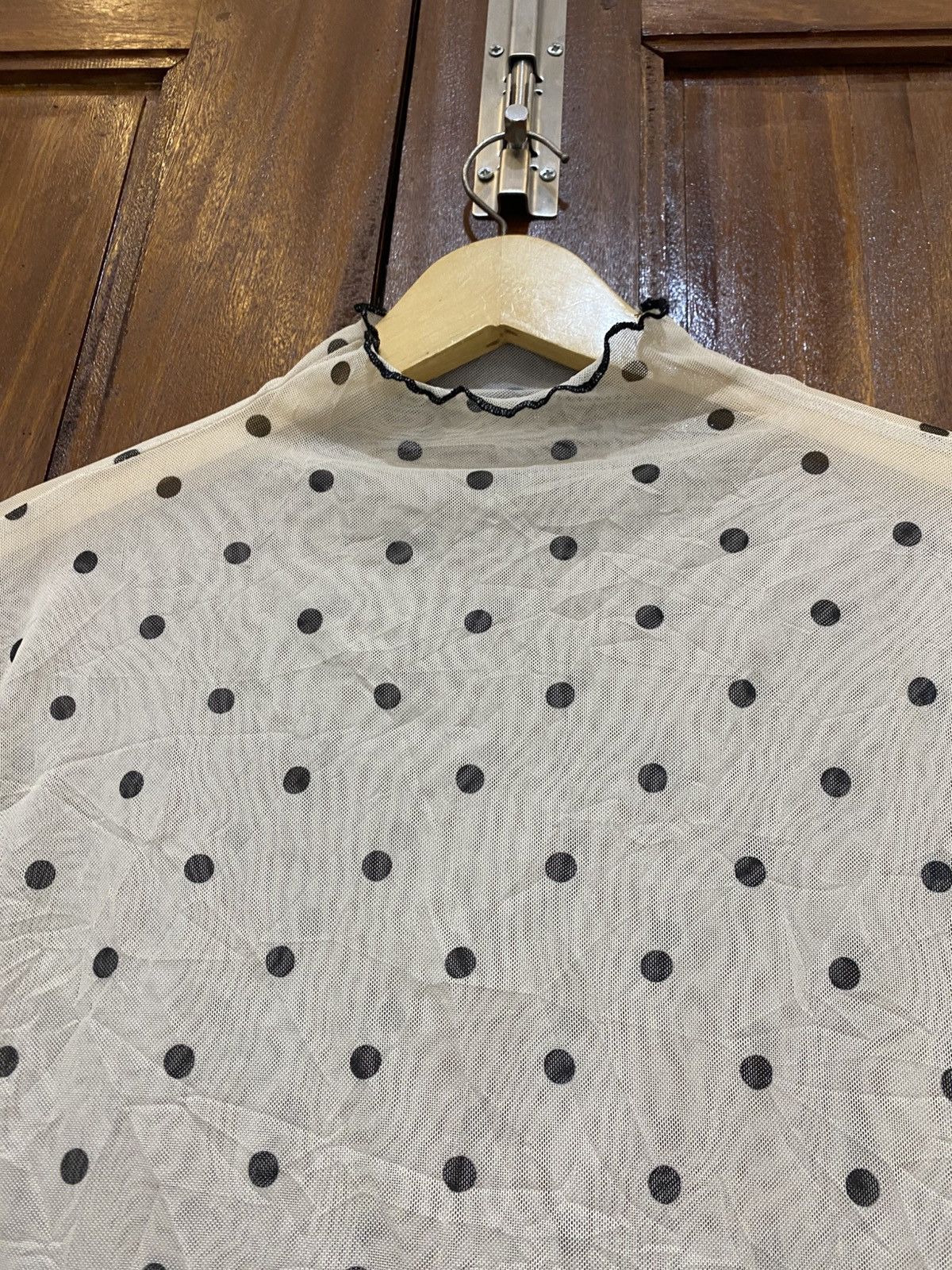 Jean Paul Gaultier Japanese friful polkadot meshtop rare jpg styled Size XL / US 12-14 / IT 48-50 - 5 Thumbnail