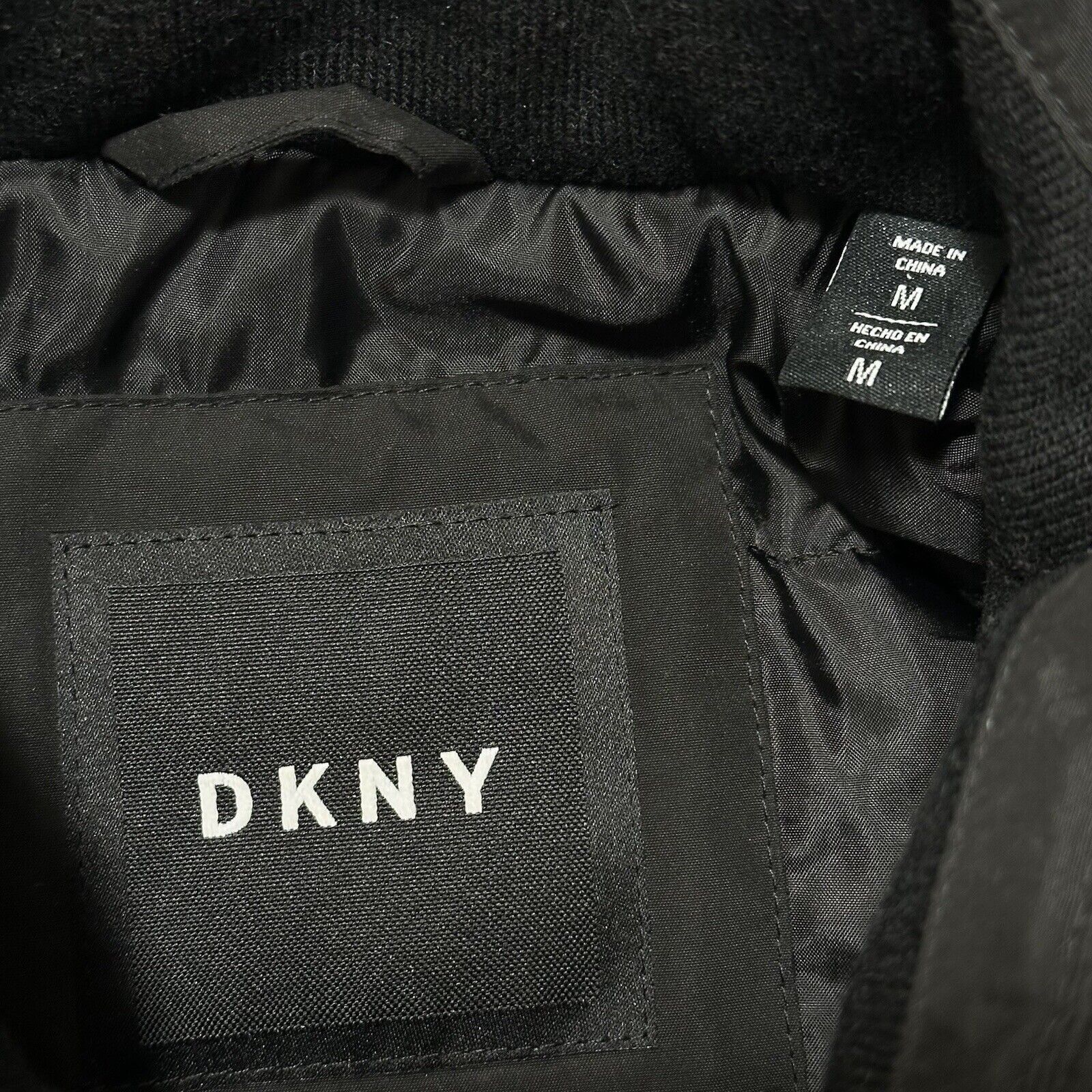 DKNY DKNY Medium Windbreaker Jacket Zip Hooded Black Logo Coat Size US M / EU 48-50 / 2 - 3 Thumbnail